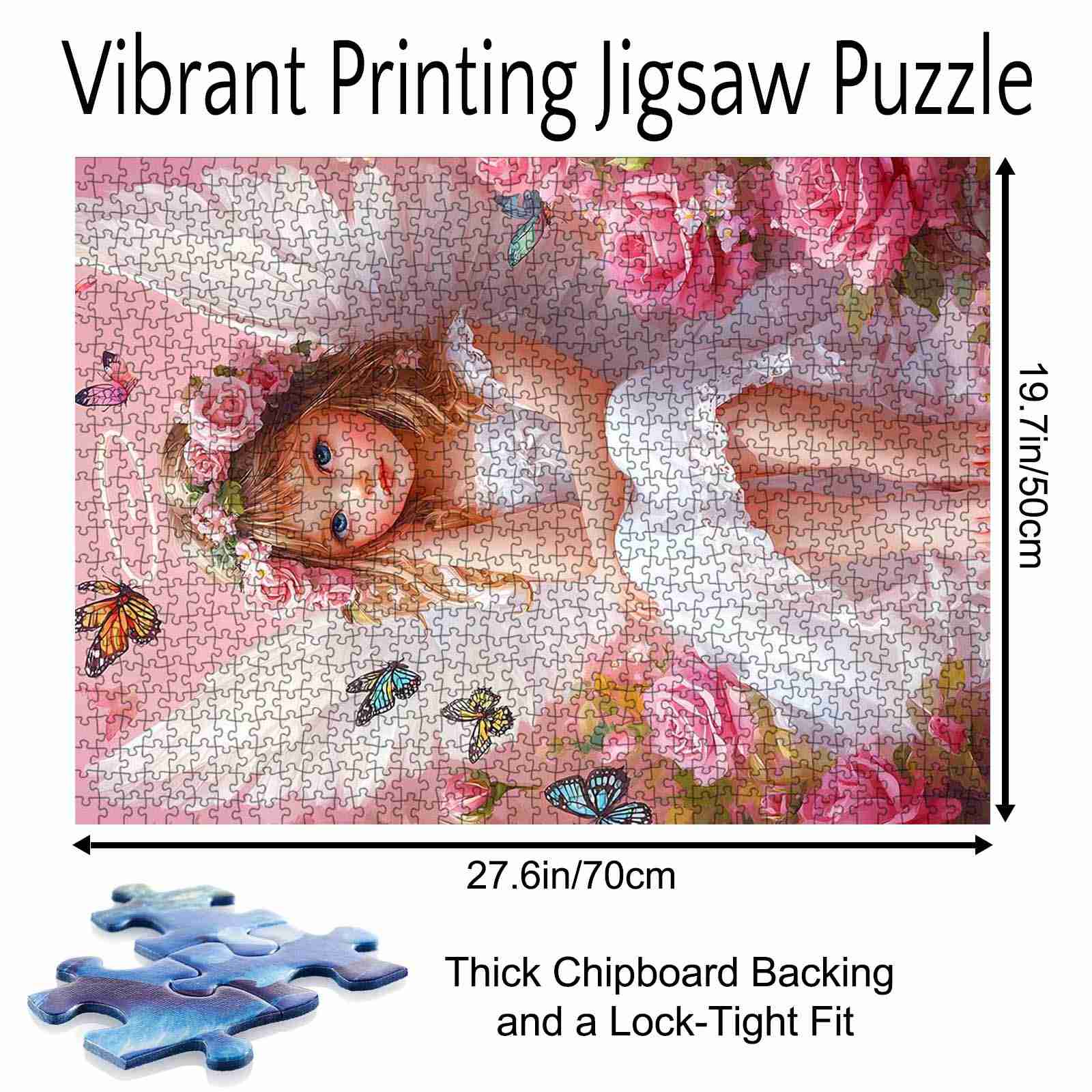 tucocoo-jigsaw-engel-mit-rose-puzzle-1000-teile-fantasy image 5