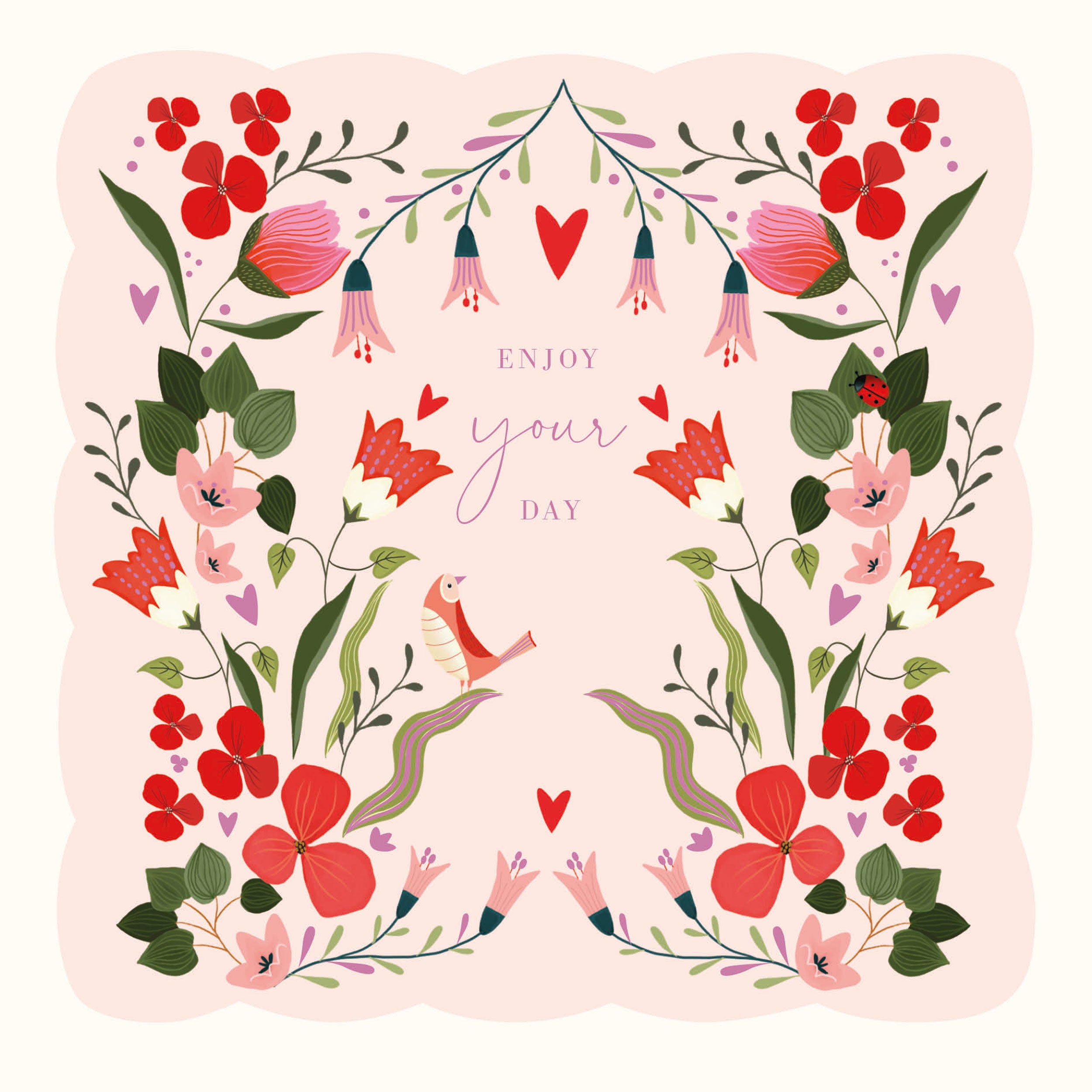 otter-house-fairy-bells-gru-karte-pretty-floral-blumen image 1
