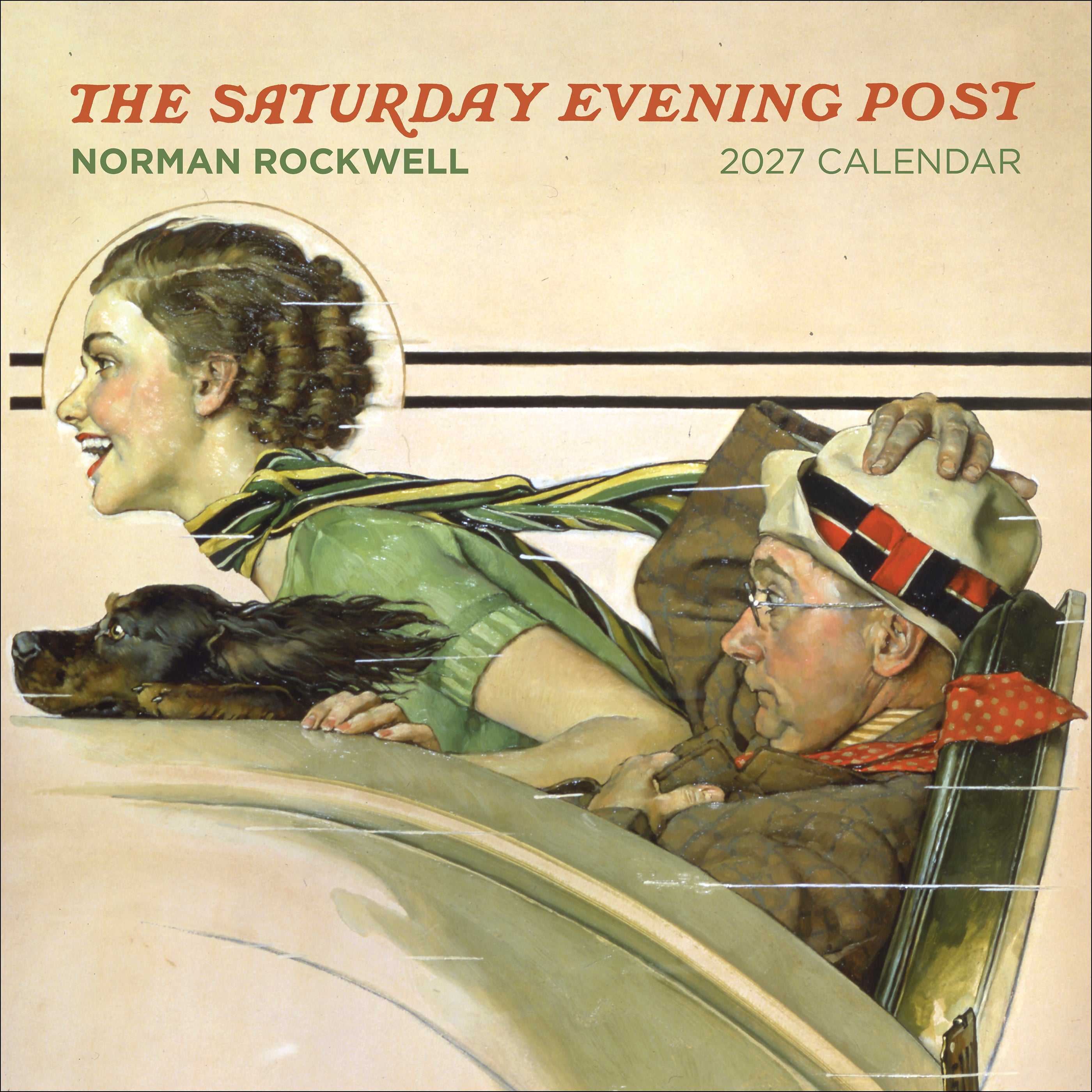 pomegranate-wall-calendar-norman-rockwell-wandkalender-2027-humor image 1