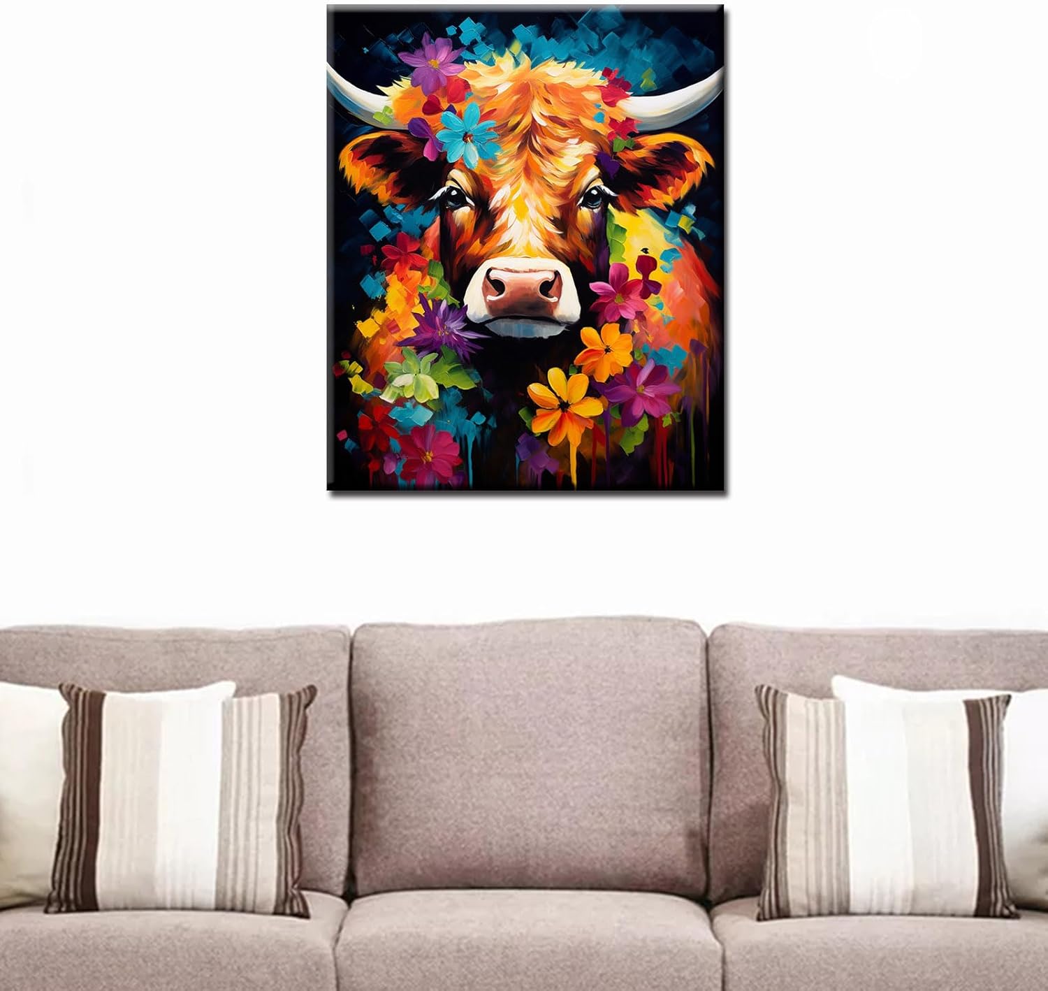 tucocoo-alpine-cattle-flowers-malen-nach-zahlen-40x50-o-rahmen image 2