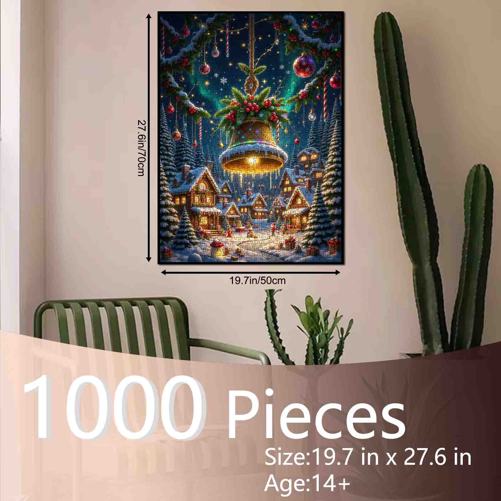 tucocoo-golden-christmas-bell-puzzle-1000-teile-weihnachten image 5