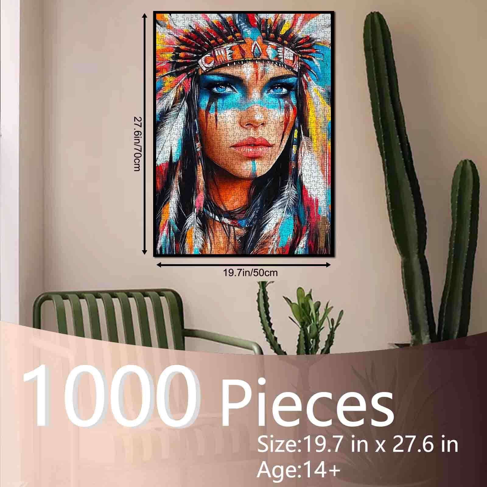 tucocoo-jigsaw-puzzles-native-warrior-beauty-puzzle-1000-teile image 5
