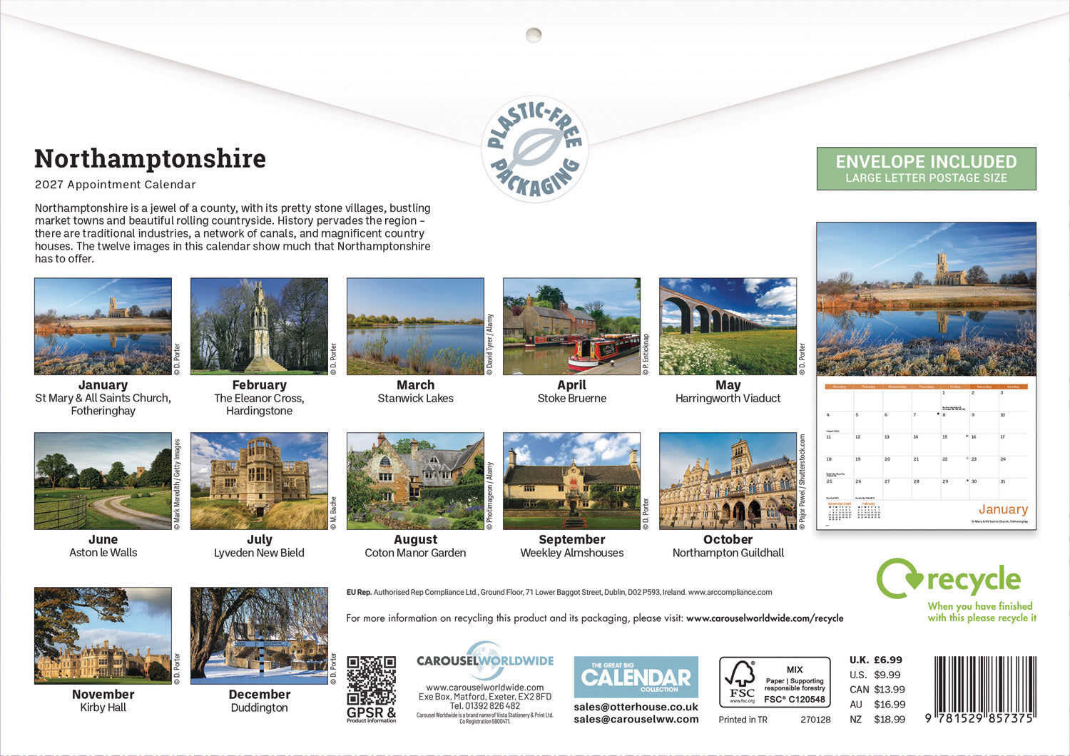 otter-house-northamptonshire-a4-kalender-2027-england image 2