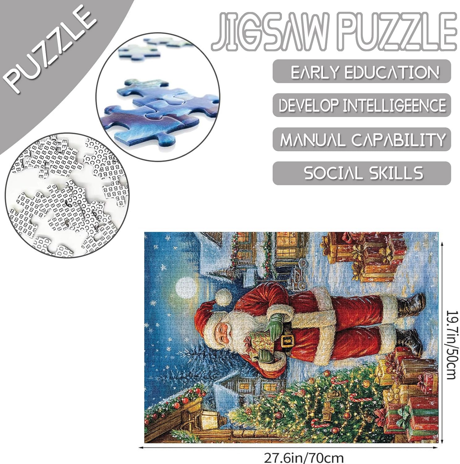 tucocoo-jigsaw-puzzles-santa-claus-with-gifts-puzzle-1000-teile-weihnachten image 4