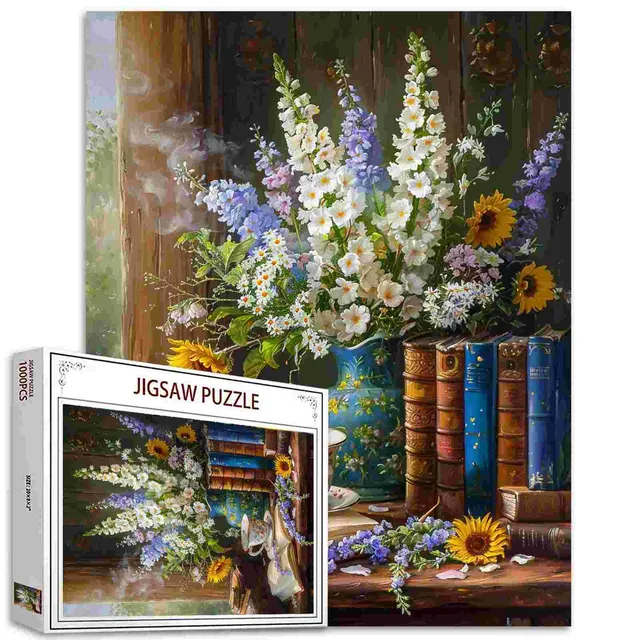 tucocoo-rustic-floral-still-life-puzzle-1000-teile-blumen image 1