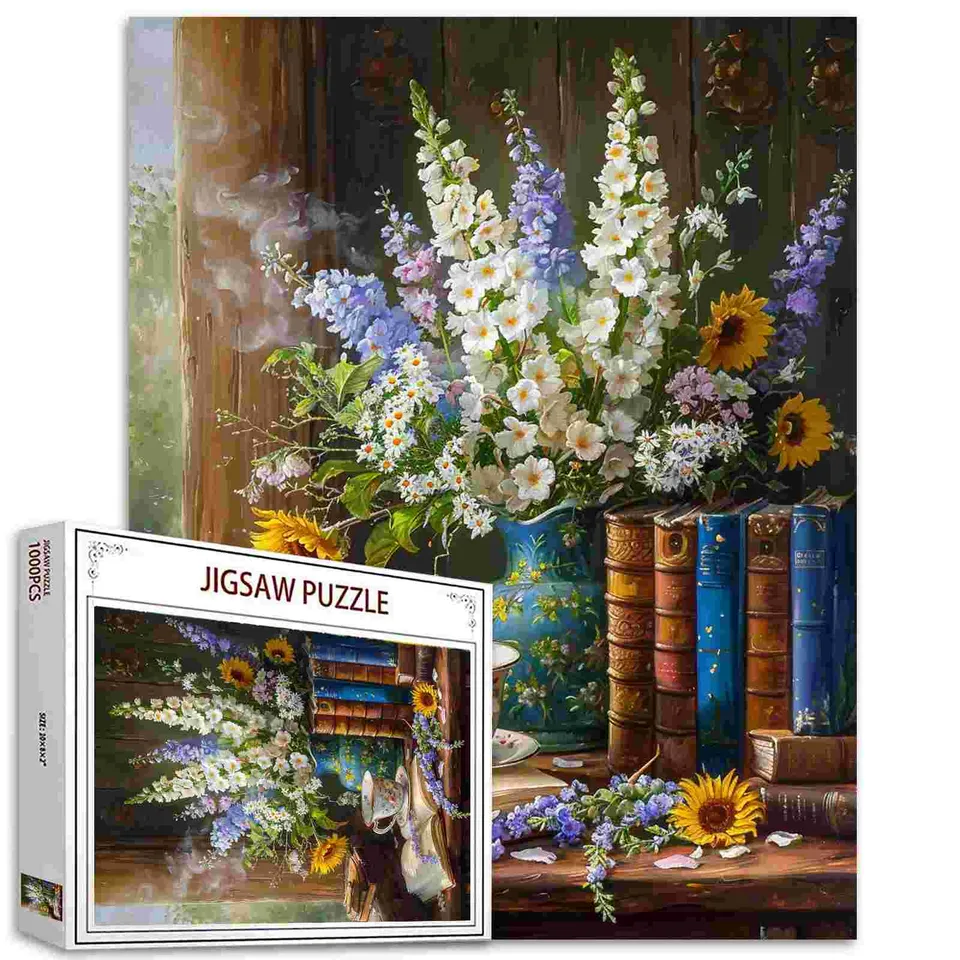 tucocoo-rustic-floral-still-life-puzzle-1000-teile-blumen image 1