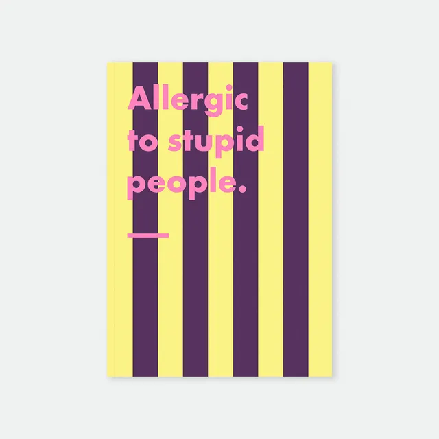 all-the-ways-to-say-allergic-notizbuch-a5-lustiger-spruch image 1