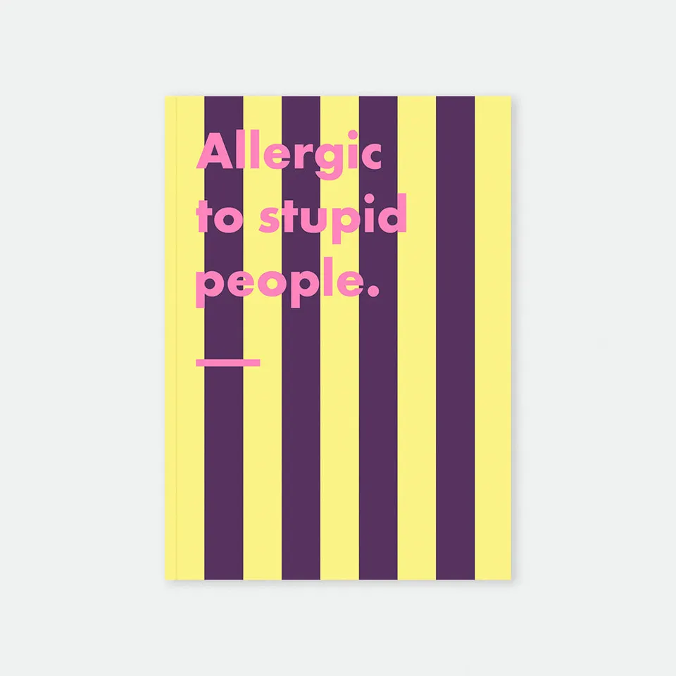 all-the-ways-to-say-allergic-notizbuch-a5-lustiger-spruch image 1