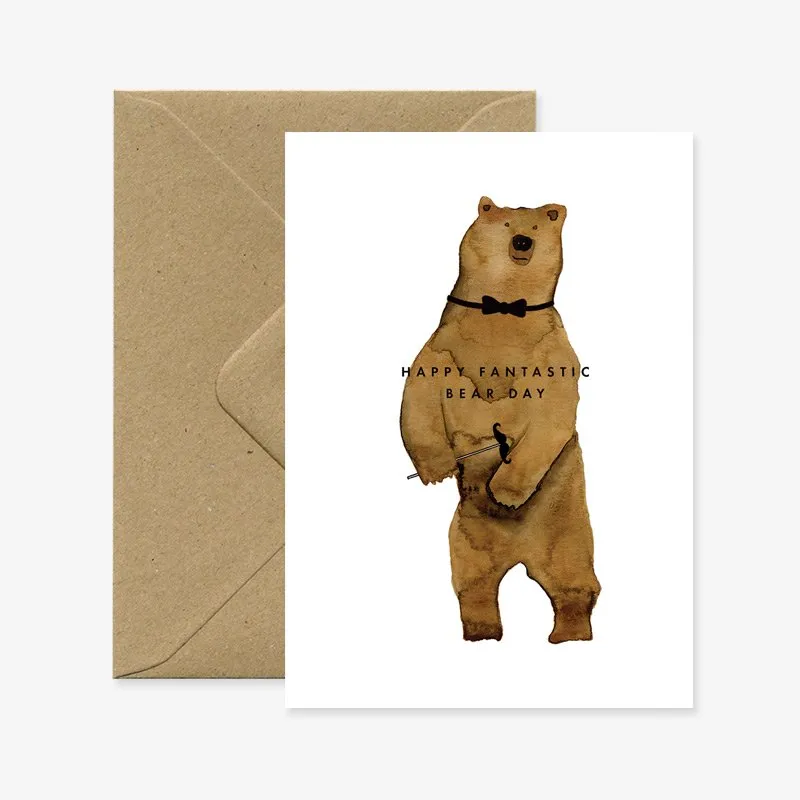 all-the-ways-to-say-happy-bearday-geburtstagskarte-a6-b-r-goldfolie image 1