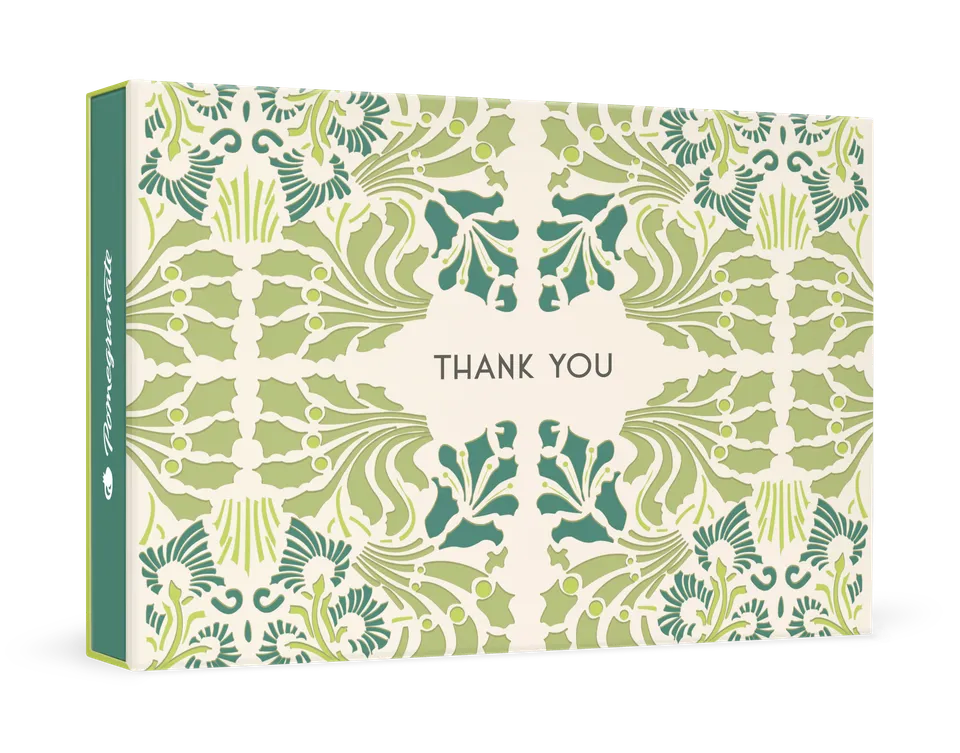 pomegranate-boxed-notecards-louis-sullivan-dankeskarten-set-ornament image 1