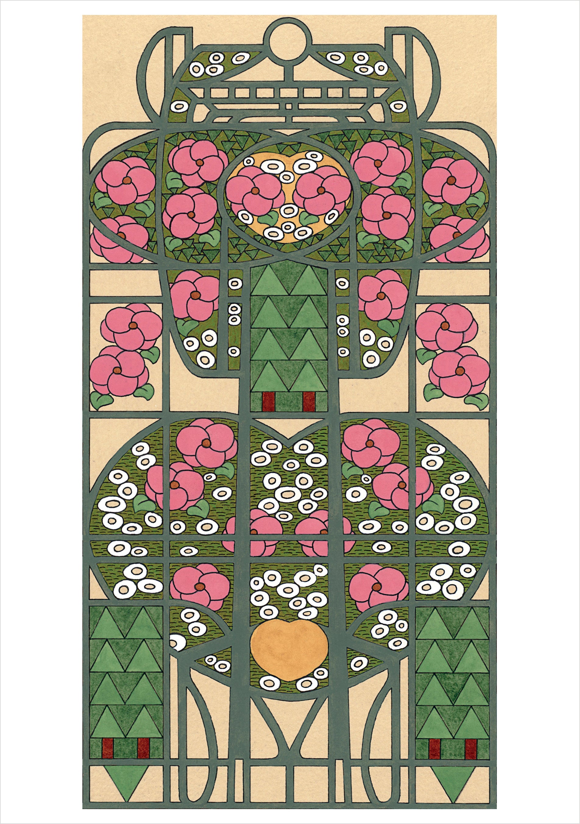 pomegranate-blank-notecards-cj-hurley-camellia-and-rose-klappkarte image 1