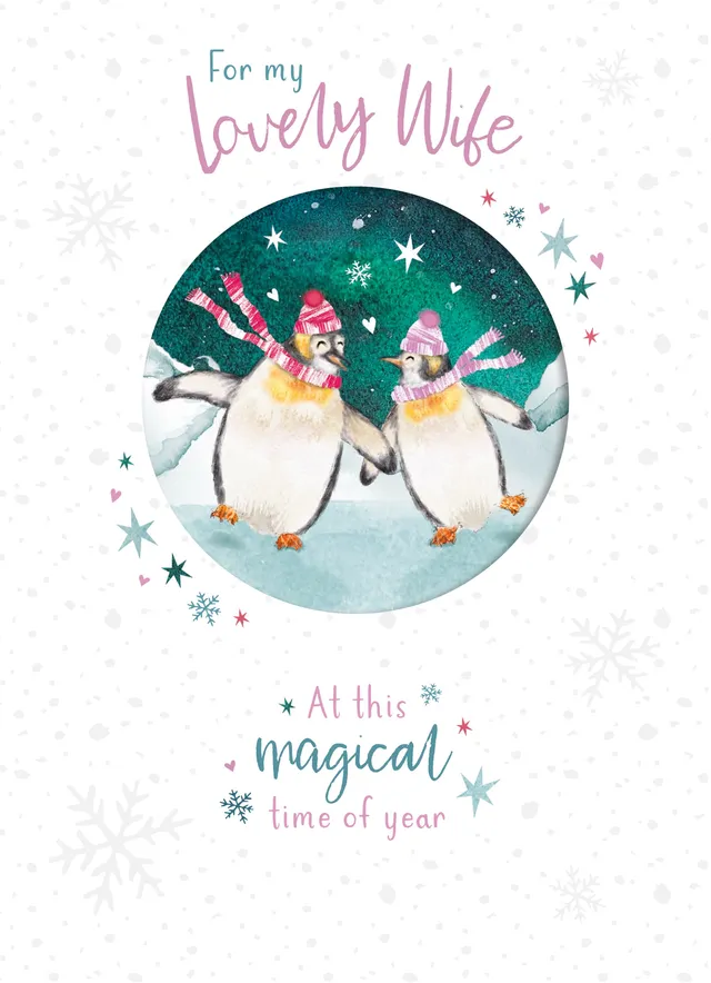 otter-house-christmas-wife-weihnachtskarte-pinguine image 1