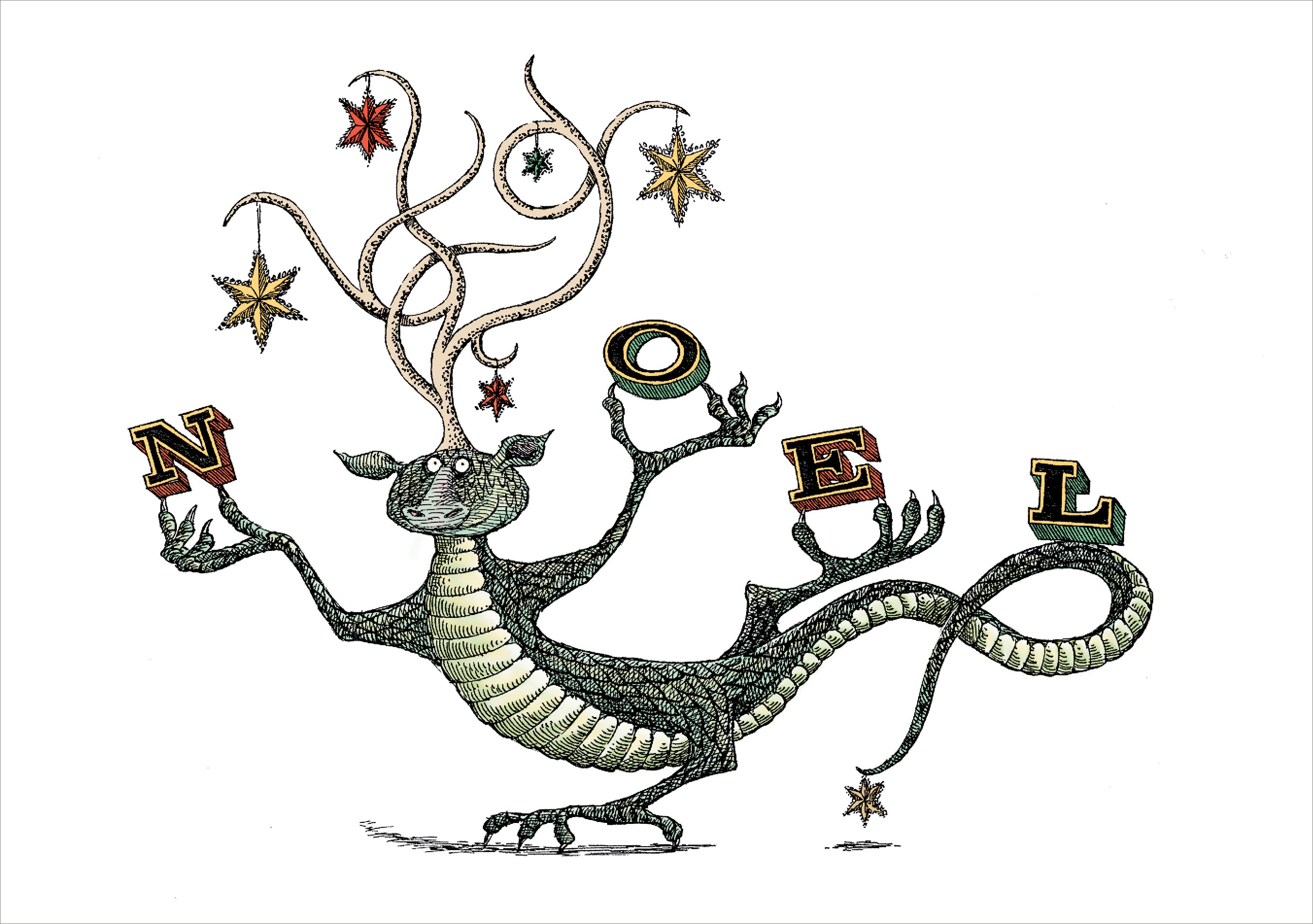 pomegranate-edward-gorey-noel-weihnachtskarten-set-humor image 2