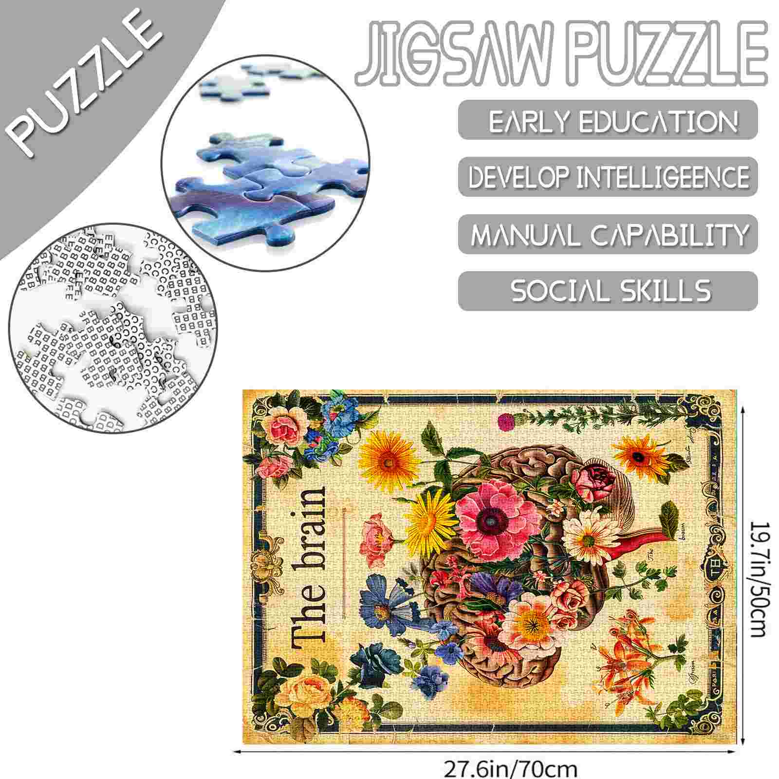 tucocoo-floral-brain-vintage-puzzle-1000-teile-anatomie image 4