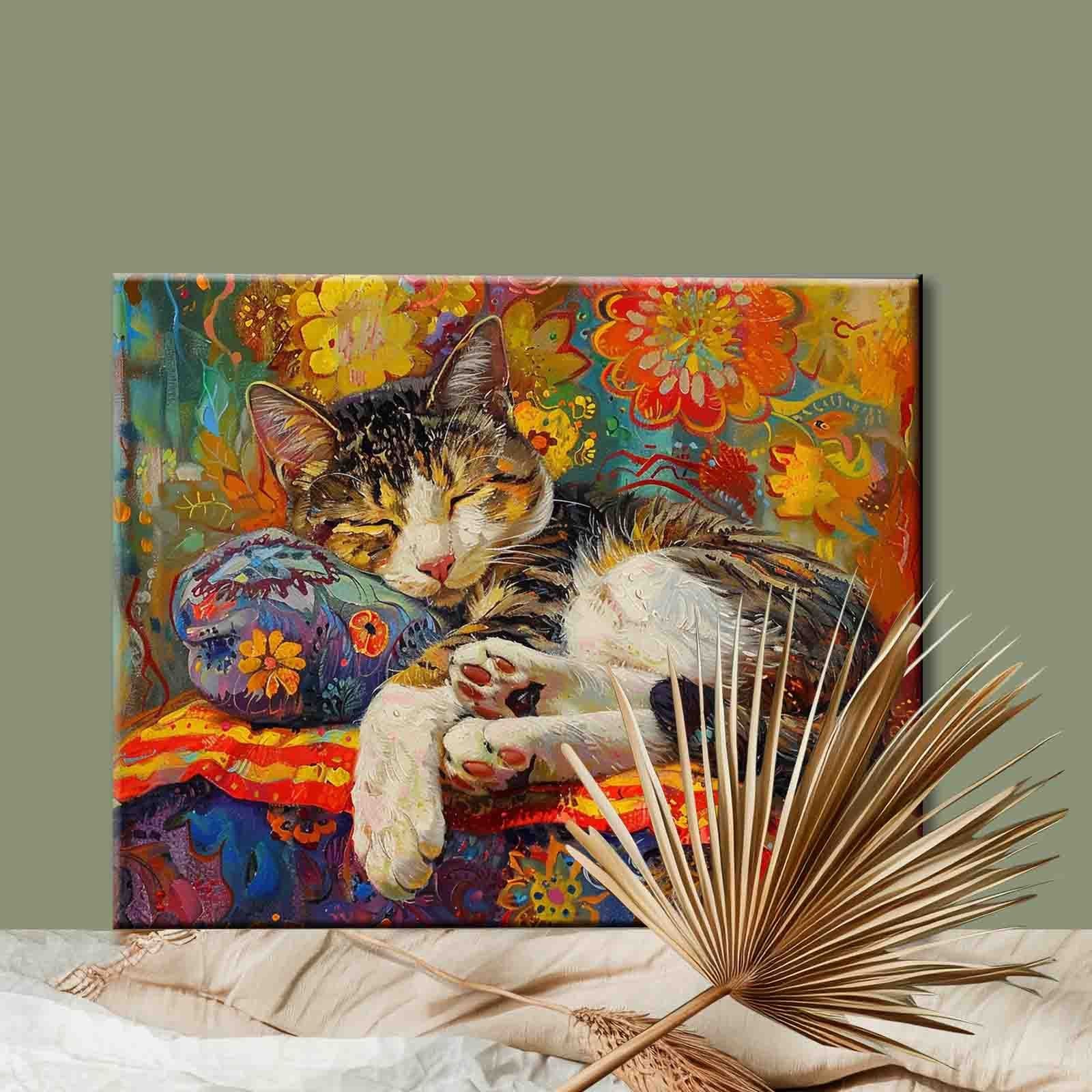 tucocoo-kitten-sleeping-on-the-pillow-malen-nach-zahlen-40x50 image 2