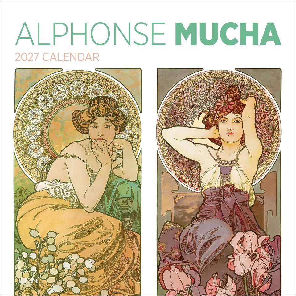 pomegranate-mucha-2027-wandkalender-jugendstil image 1