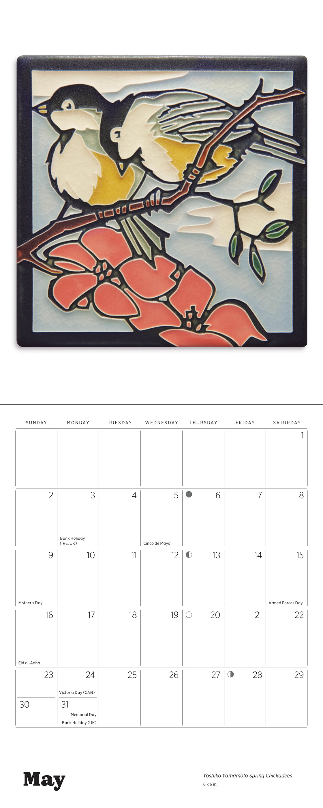 pomegranate-arts-crafts-tiles-motawi-2027-mini-wandkalender image 3