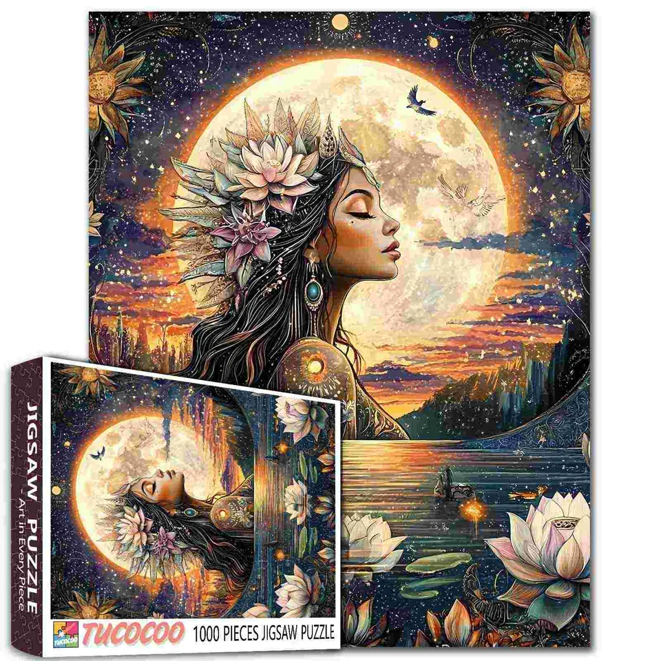 tucocoo-lotus-goddess-puzzle-1000-teile-g-ttin image 1