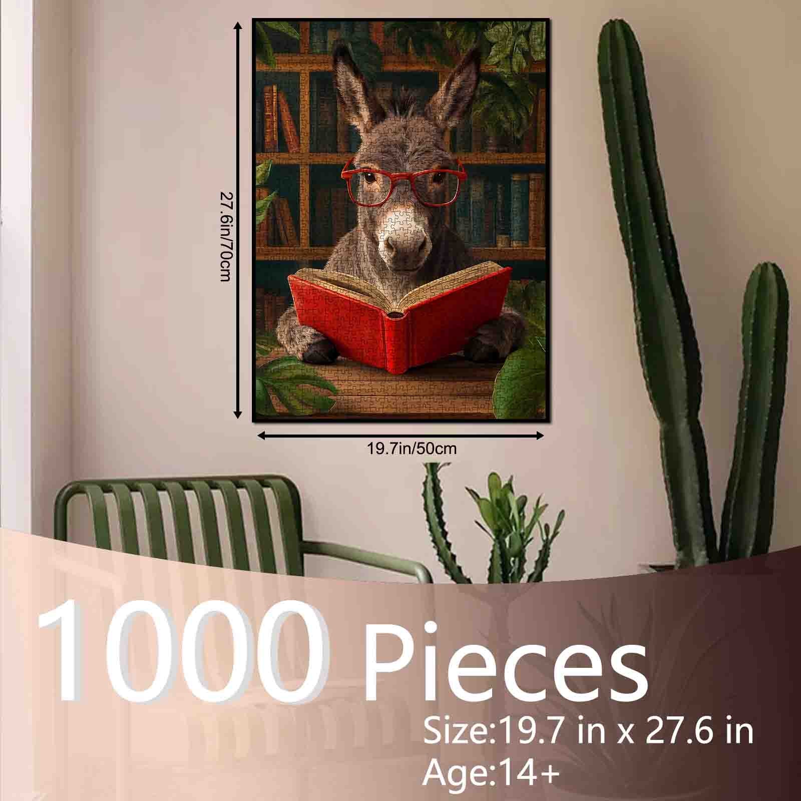 tucocoo-bookish-donkey-puzzle-1000-teile-esel image 5