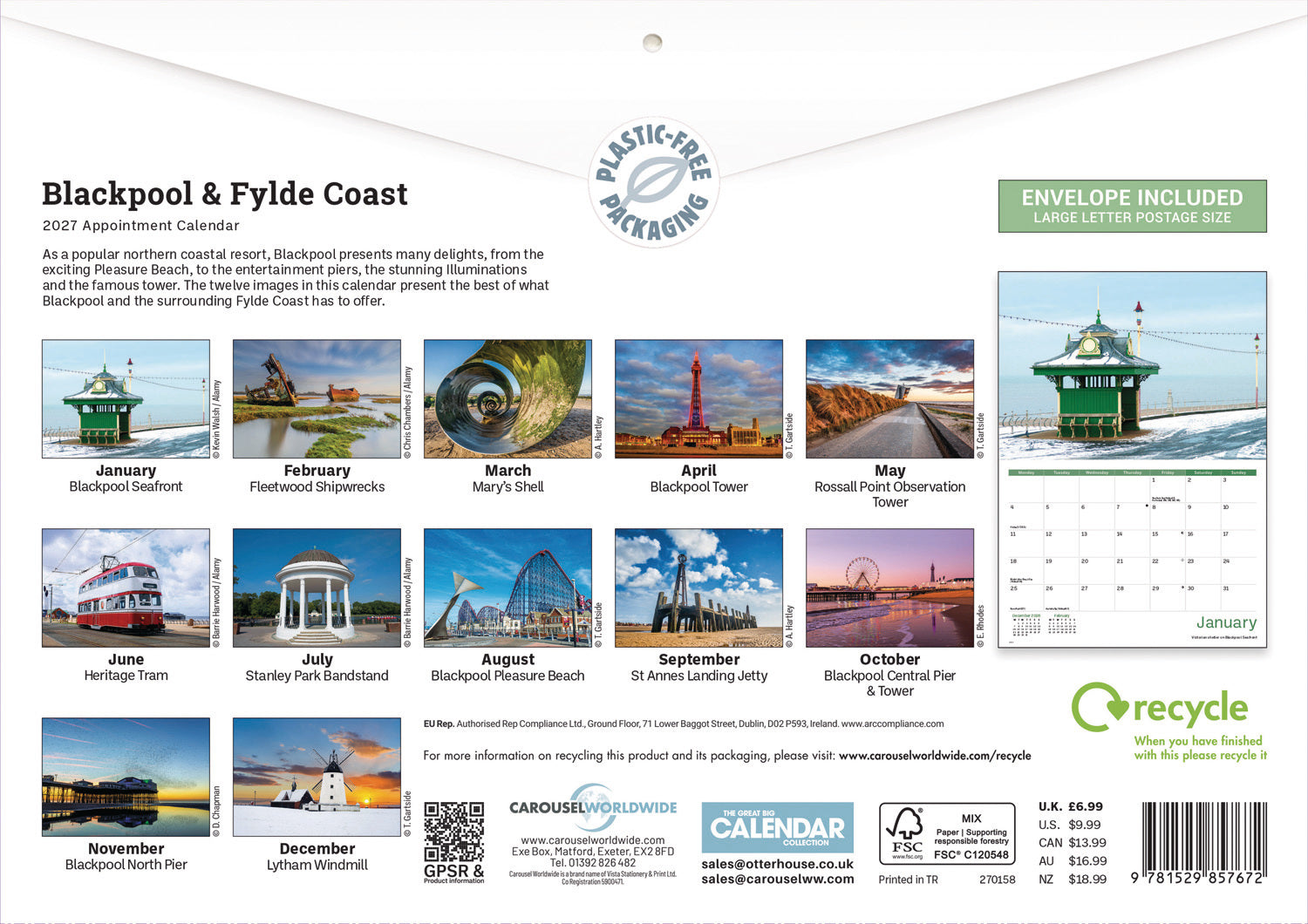 otter-house-blackpool-fylde-coast-kalender-2027-a4-bild image 2