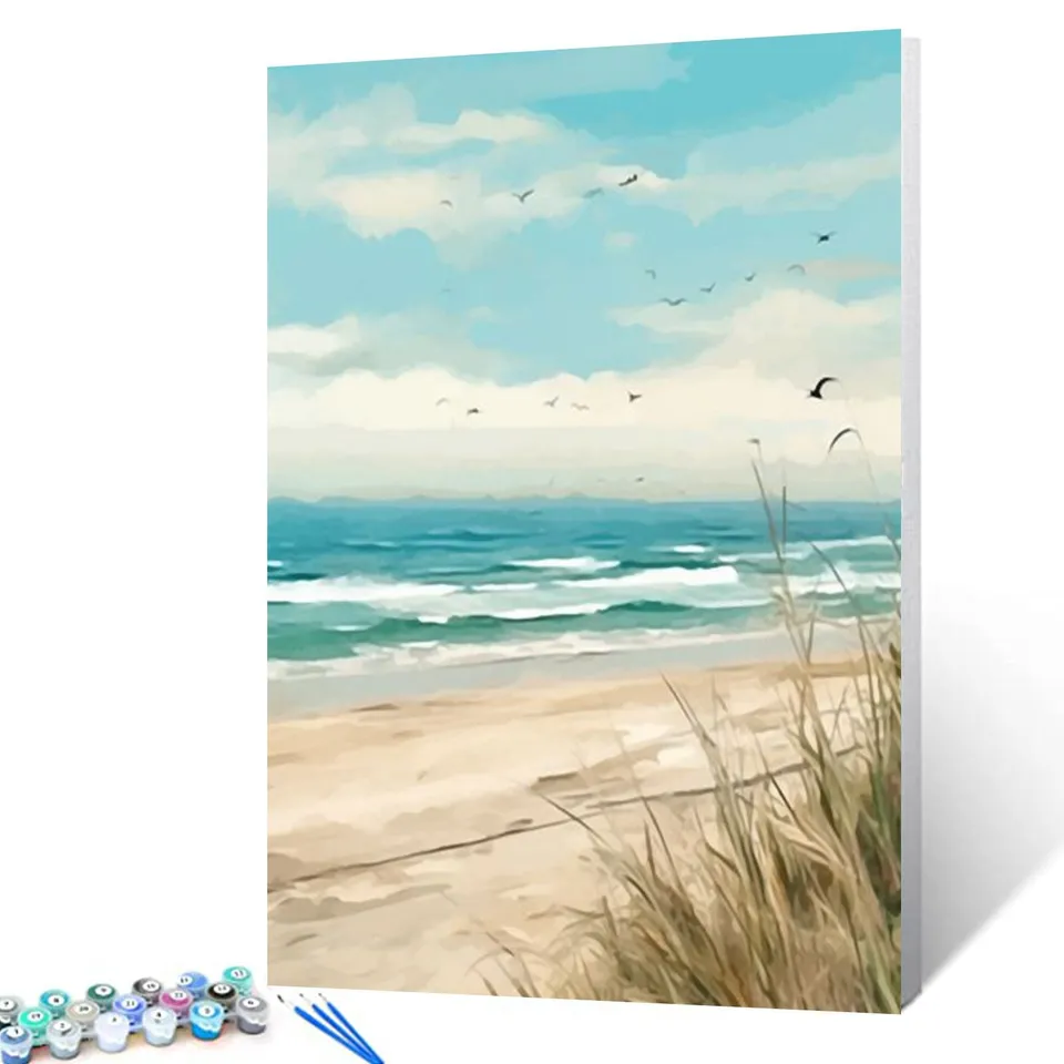 tucocoo-paint-by-numbers-tranquil-coastal-breeze-malset-40x50-strand image 1