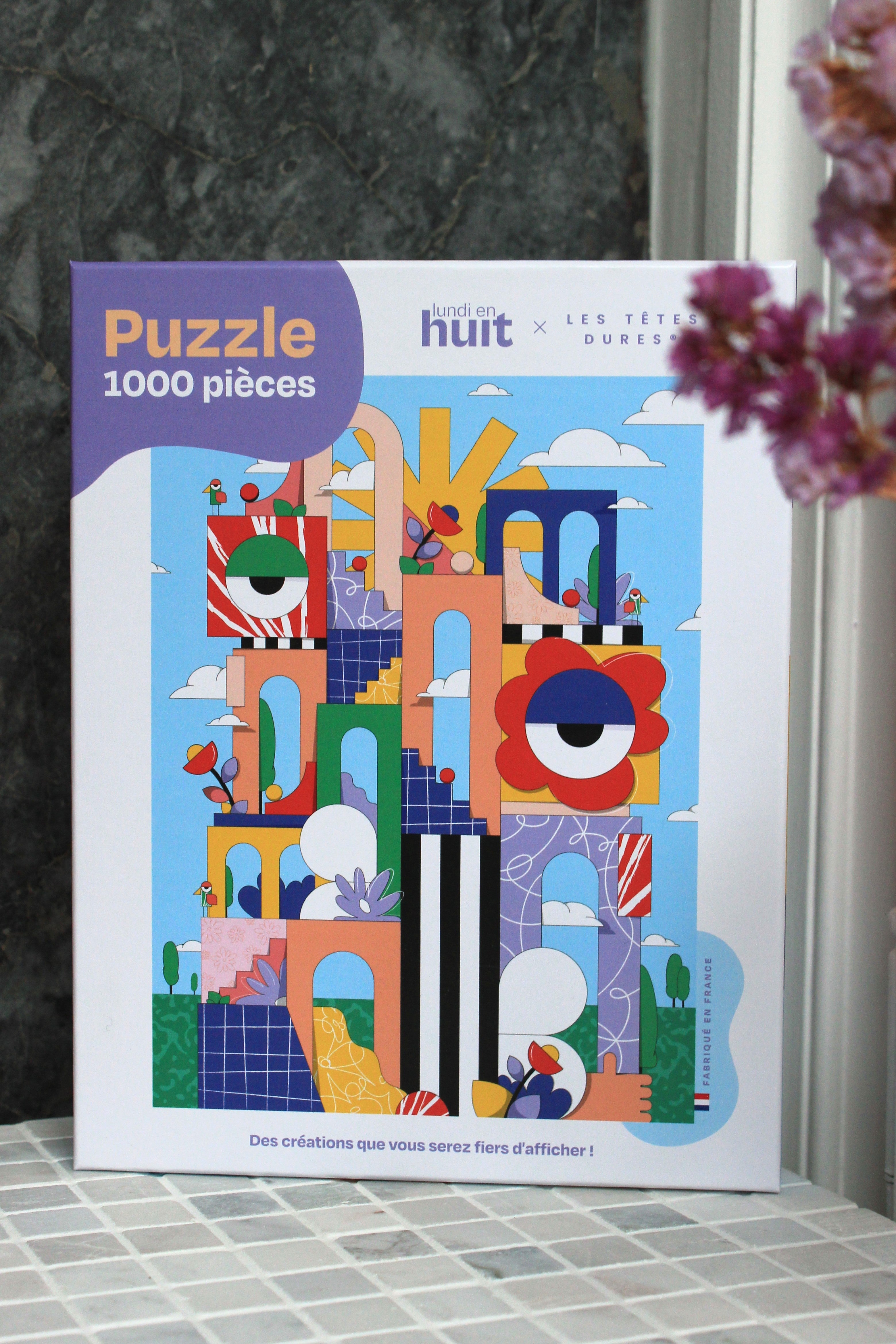lundi-en-huit-les-t-tes-dures-puzzle-1000-teile-geometrisch image 4