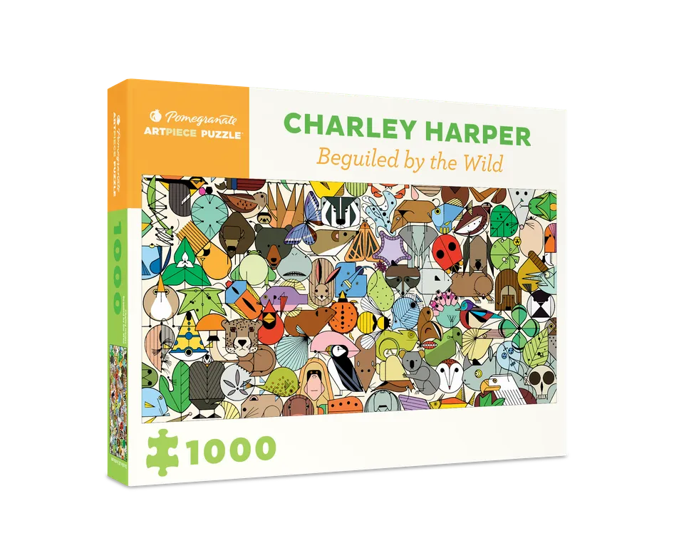 pomegranate-jigsaw-puzzles-charley-harper-wild-puzzle-1000-teile image 1
