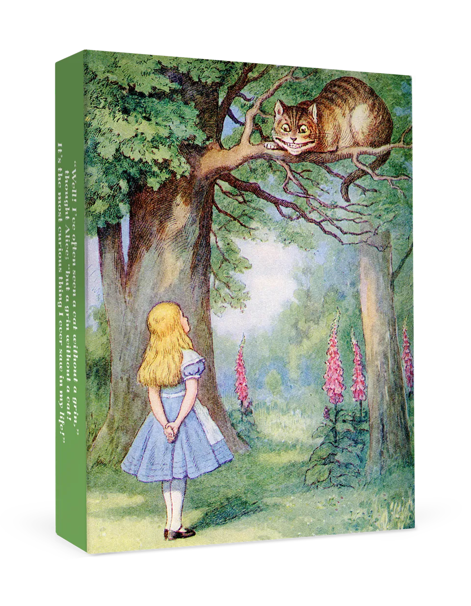 pomegranate-boxed-notecards-tenniel-alice-cheshire-cat-karten-set-klein-katzen image 1