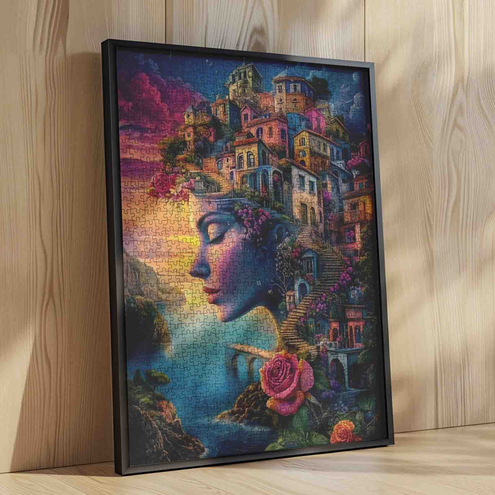 tucocoo-dreamy-seaside-town-face-puzzle-1000-teile-kunst image 4