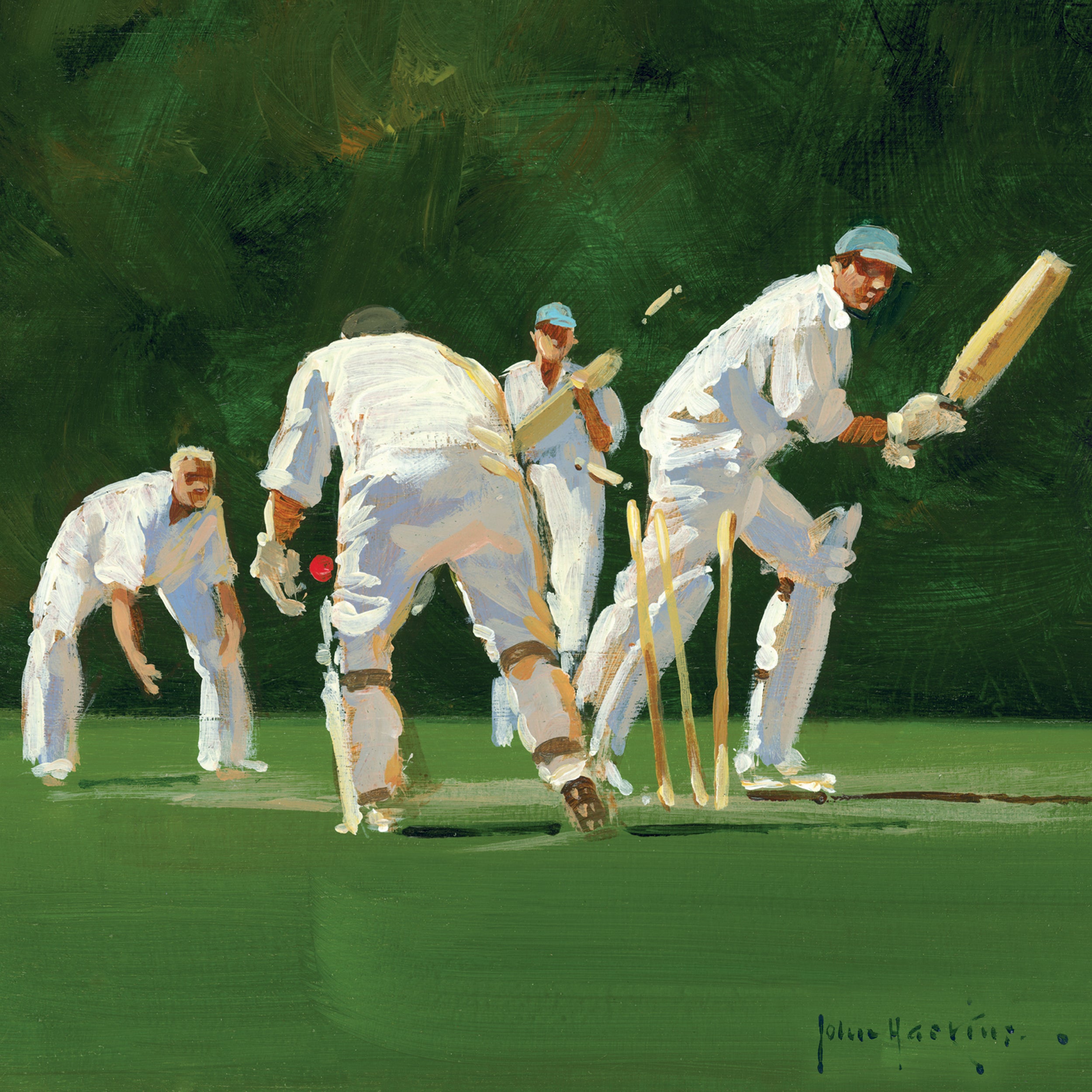 otter-house-quayside-he-s-out-cricket-grusskarte-galerie image 1