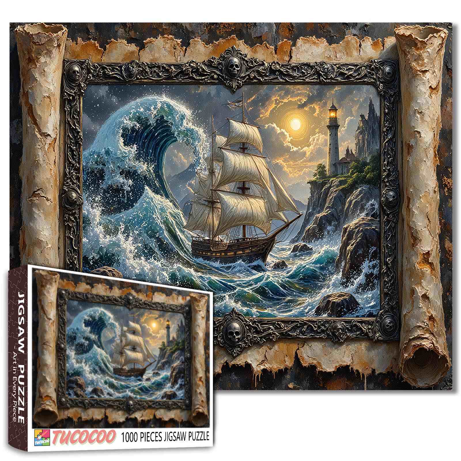 tucocoo-haunted-ghost-wave-puzzle-1000-teile-piratenschiff image 1
