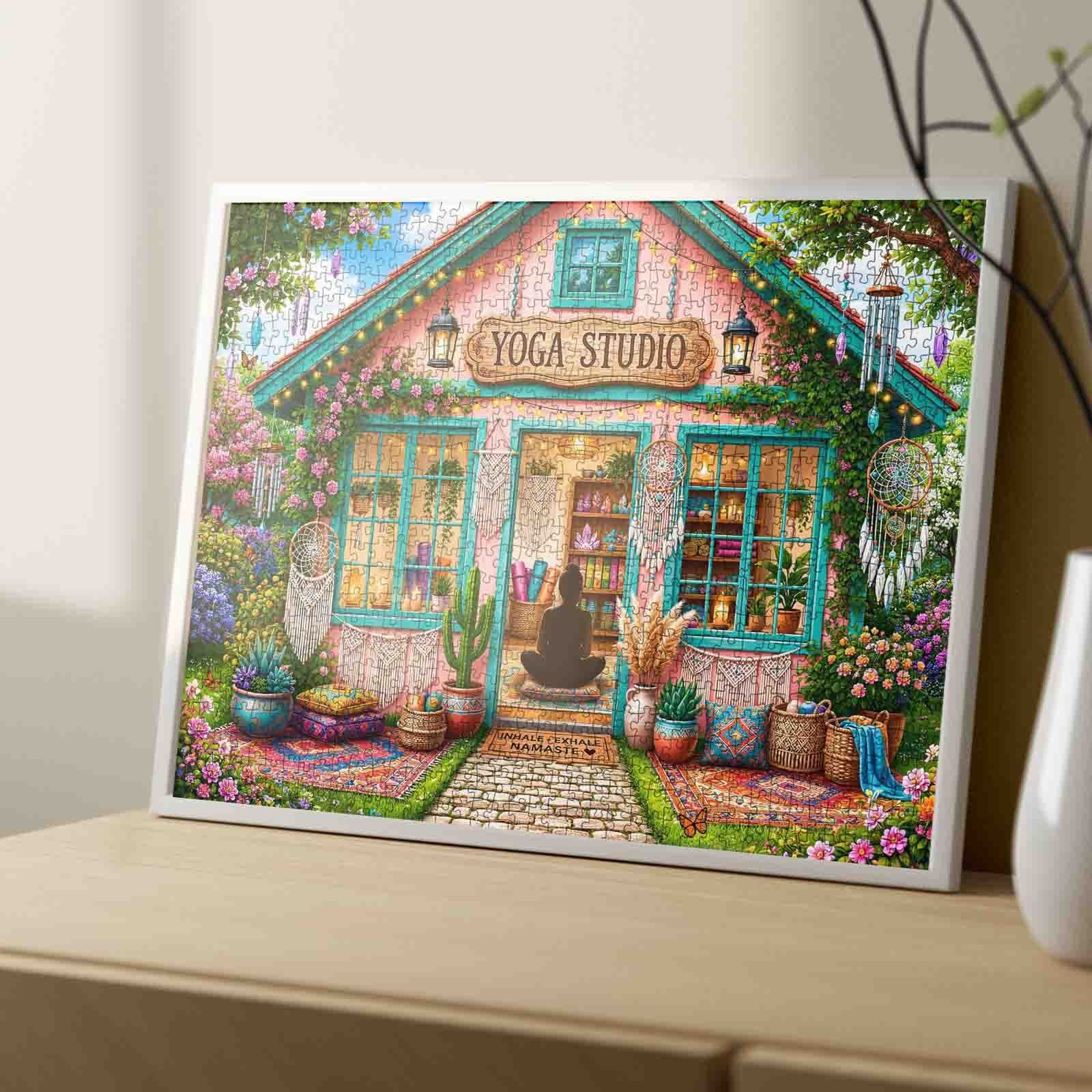 tucocoo-boho-floral-yoga-studio-retreat-puzzle-1000-teile image 4