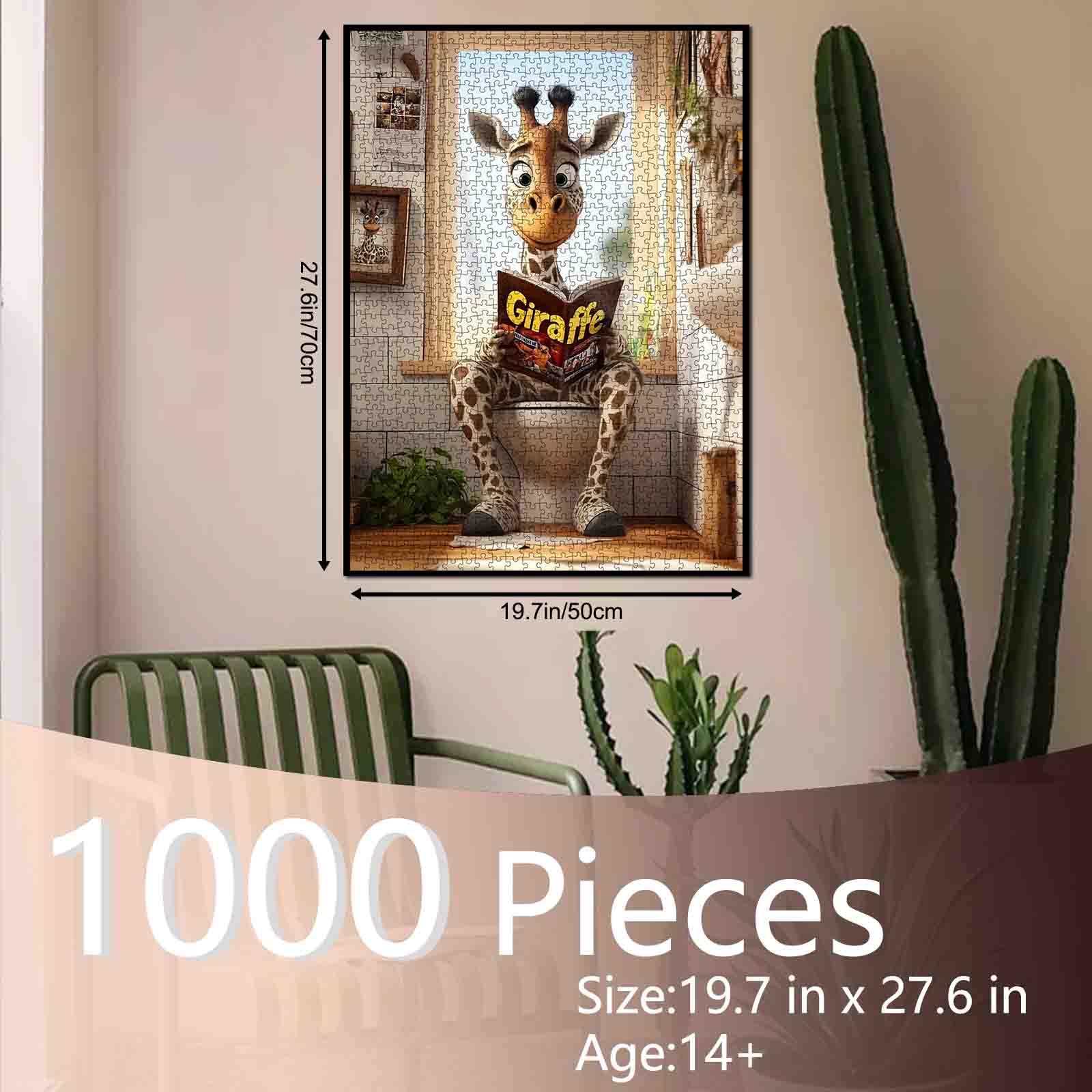 tucocoo-reading-giraffe-puzzle-1000-teile-bad-giraffe-liest image 5