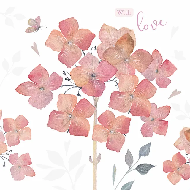 otter-house-greetings-cards-gru-karte-pink-hydrangea-blumen image 1