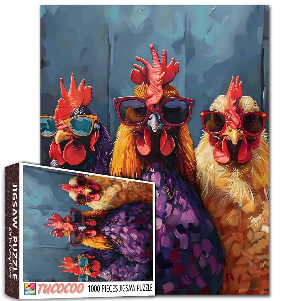tucocoo-3-cool-chickens-puzzle-1000-teile-h-hner image 1
