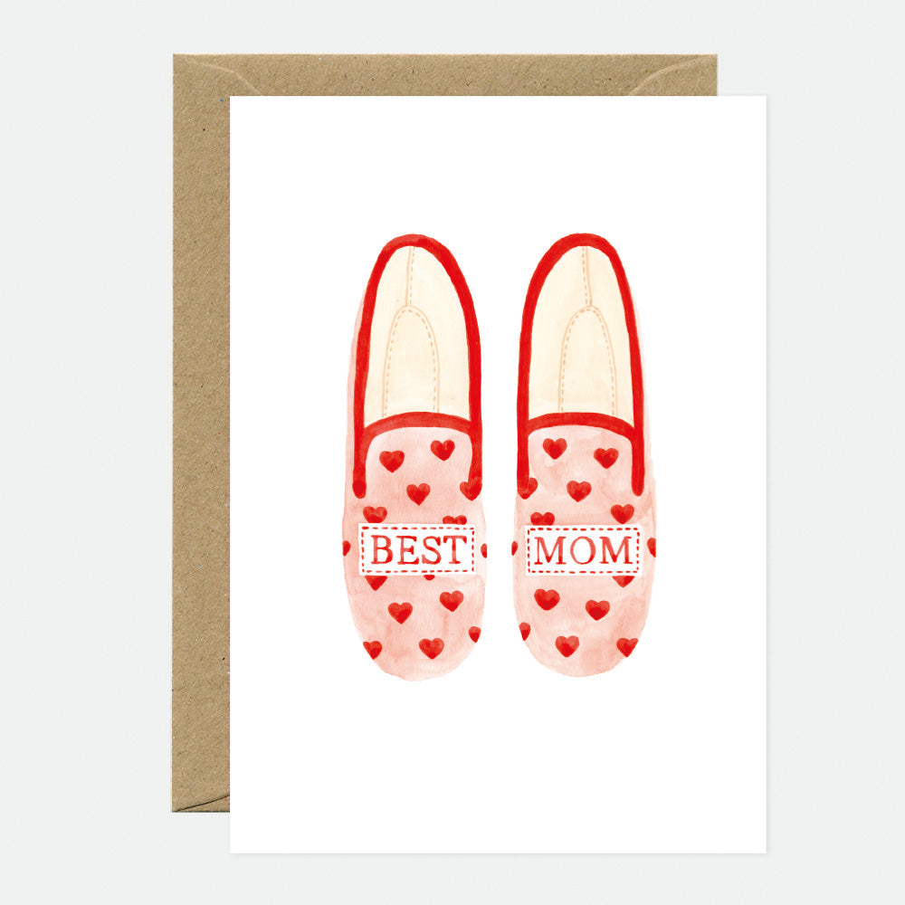 all-the-ways-to-say-best-mum-slippers-gru-karte-a6-muttertag image 1