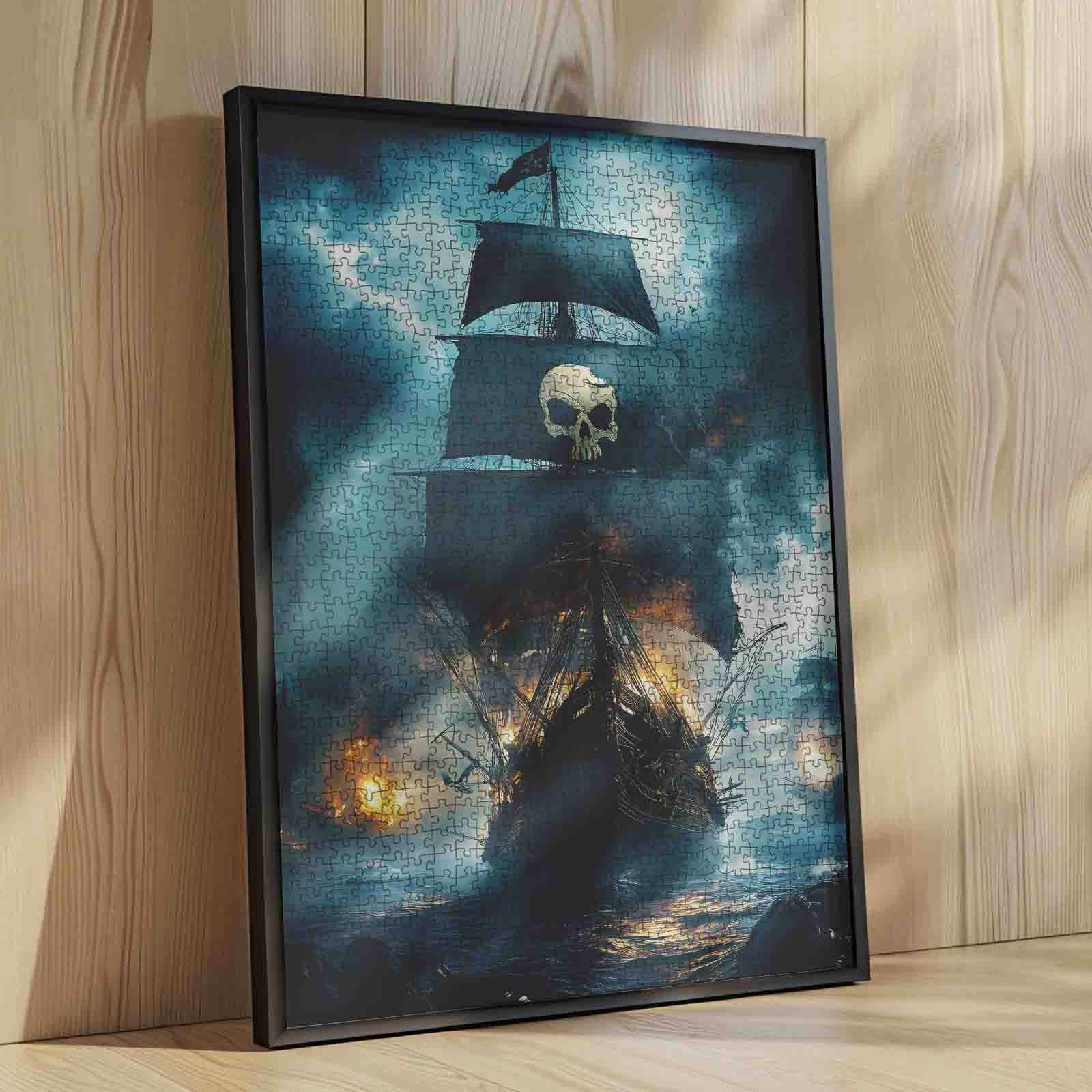 tucocoo-skull-flag-pirate-warship-puzzle-1000-teile image 4