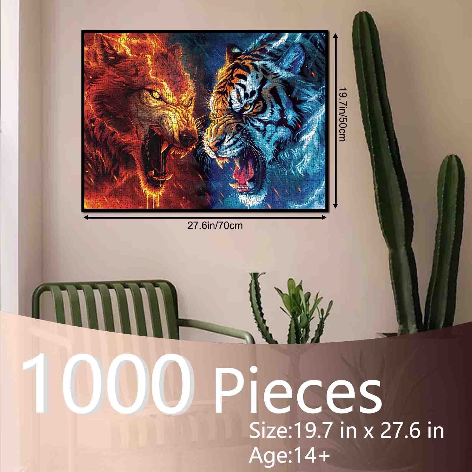 tucocoo-fire-and-ice-puzzle-1000-teile-wolf-tiger image 5