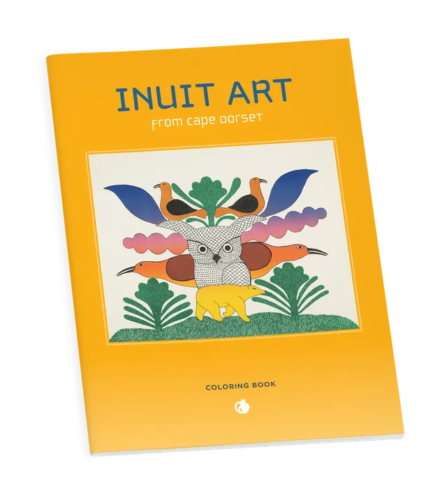 pomegranate-inuit-art-from-kinngait-ausmalbuch-tiere-v-gel image 1