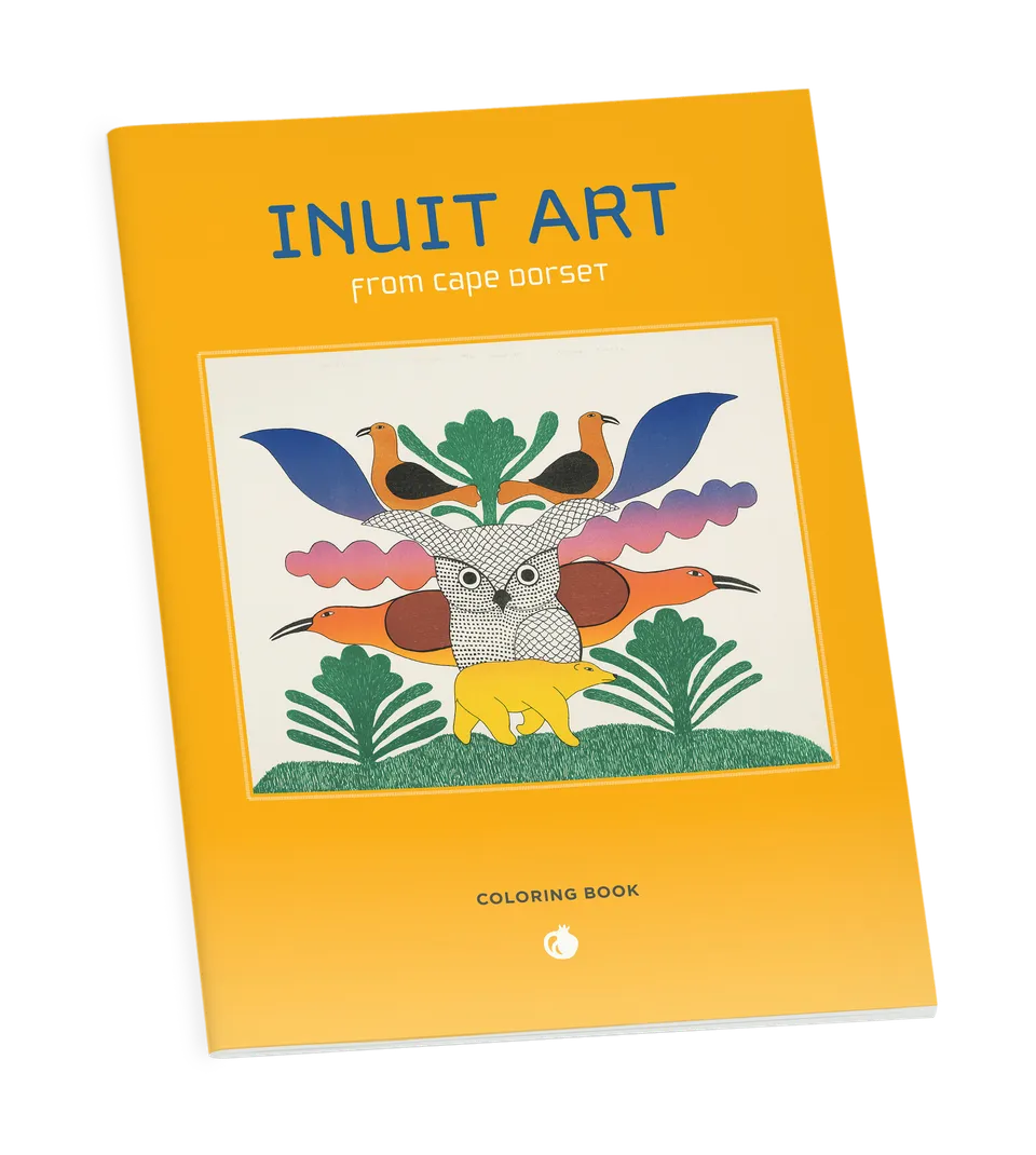 pomegranate-inuit-art-from-kinngait-ausmalbuch-tiere-v-gel image 1