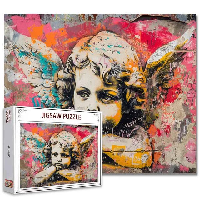 tucocoo-graffiti-angel-art-puzzle-1000-teile-engel image 1