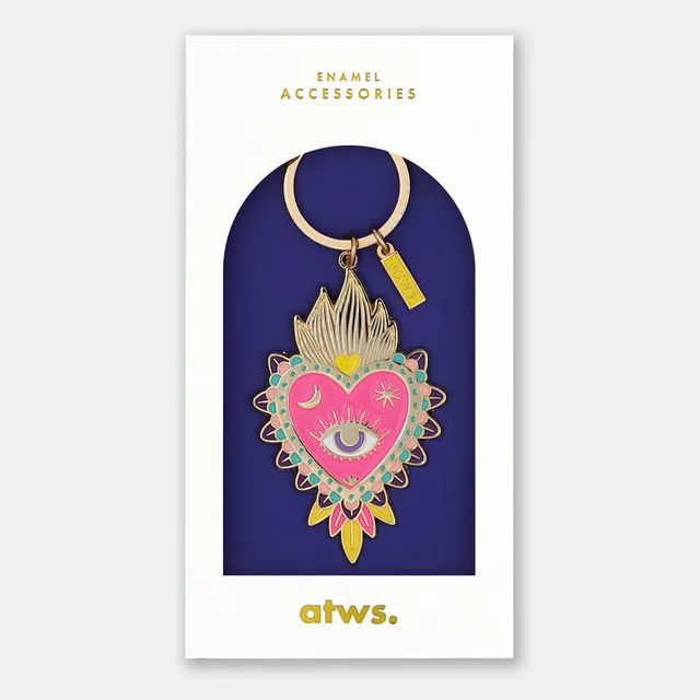 all-the-ways-to-say-ex-voto-schl-sselanh-nger-emaille-gold image 1