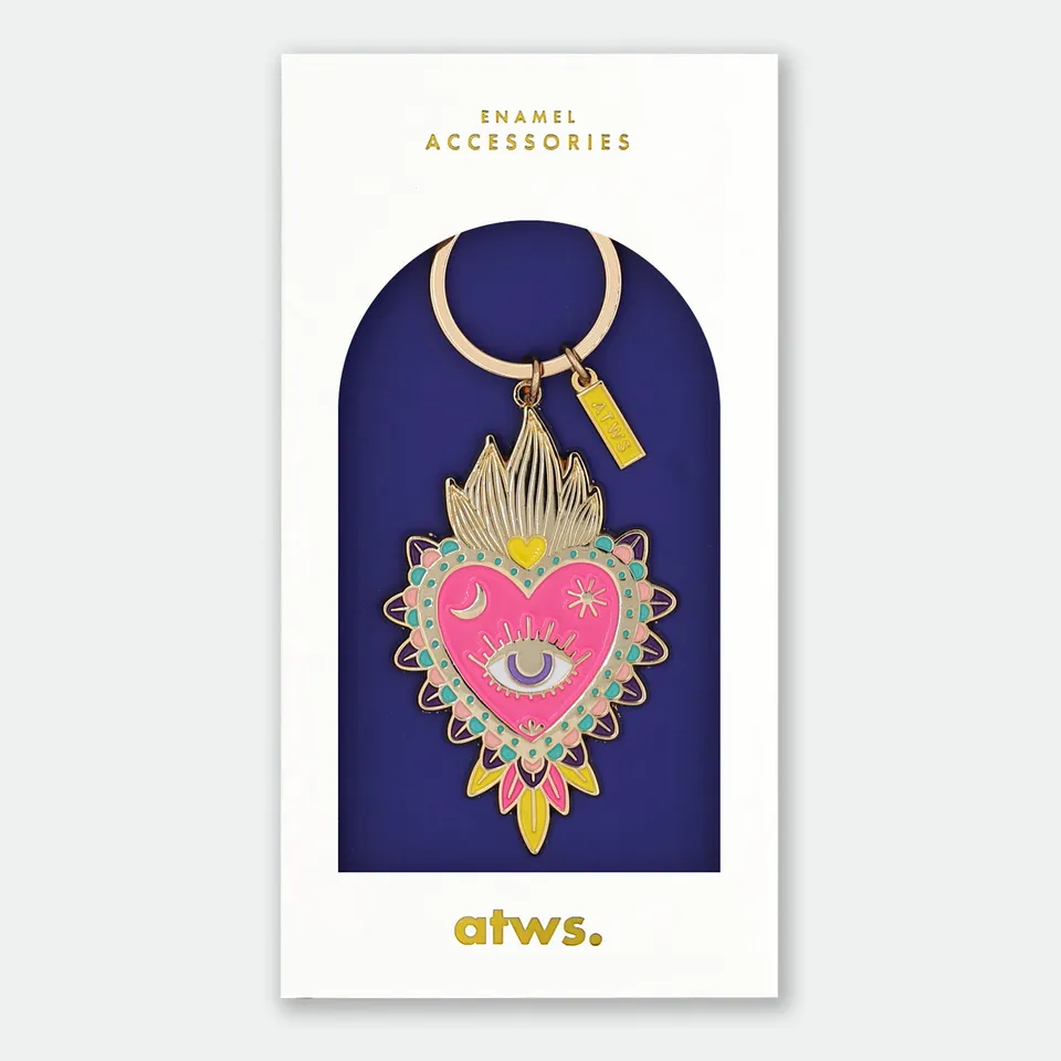 all-the-ways-to-say-ex-voto-schl-sselanh-nger-emaille-gold image 1