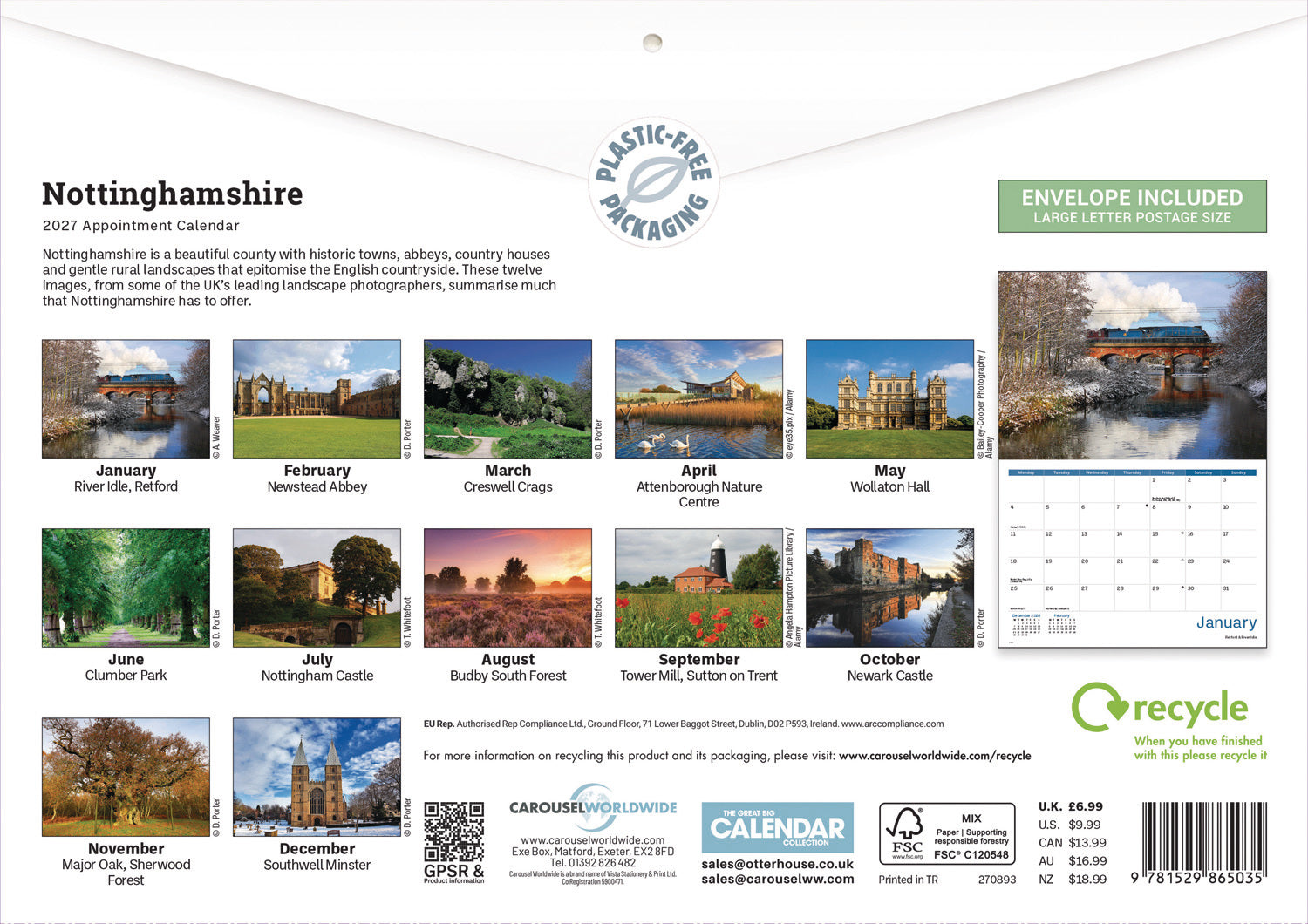 otter-house-nottinghamshire-a4-kalender-2027 image 2