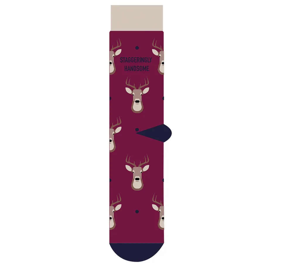 otter-house-staggeringly-handsome-socken-hirsch-bordeaux image 1