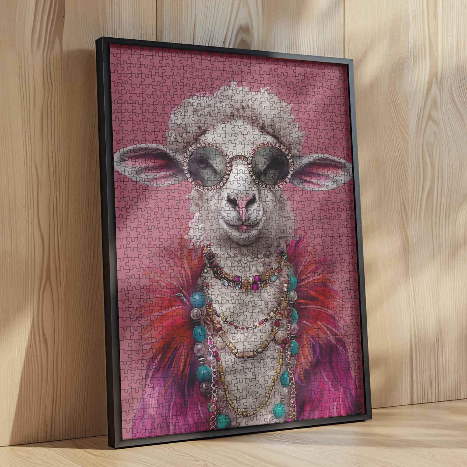 tucocoo-glamorous-sheep-puzzle-1000-teile-schaf-mode image 4