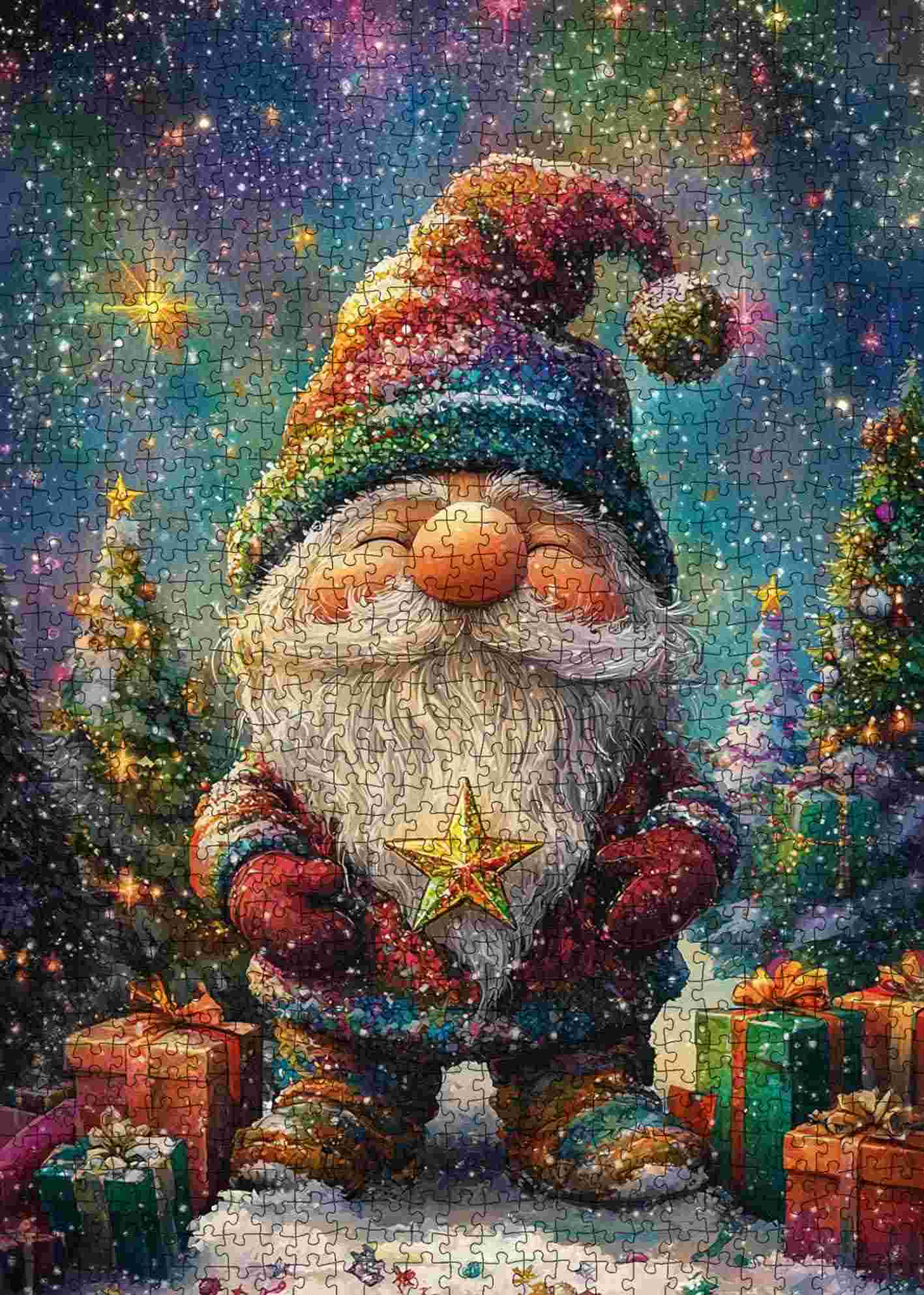 tucocoo-starry-hat-gnome-puzzle-1000-teile-weihnachten image 2