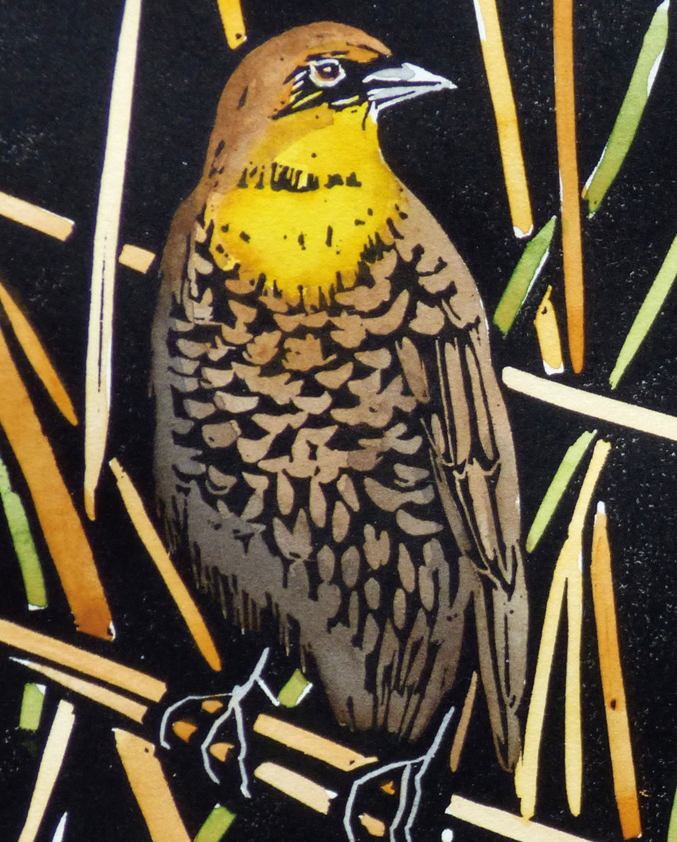 pomegranate-bookmarks-hashimoto-yellow-headed-blackbird-vogel image 2