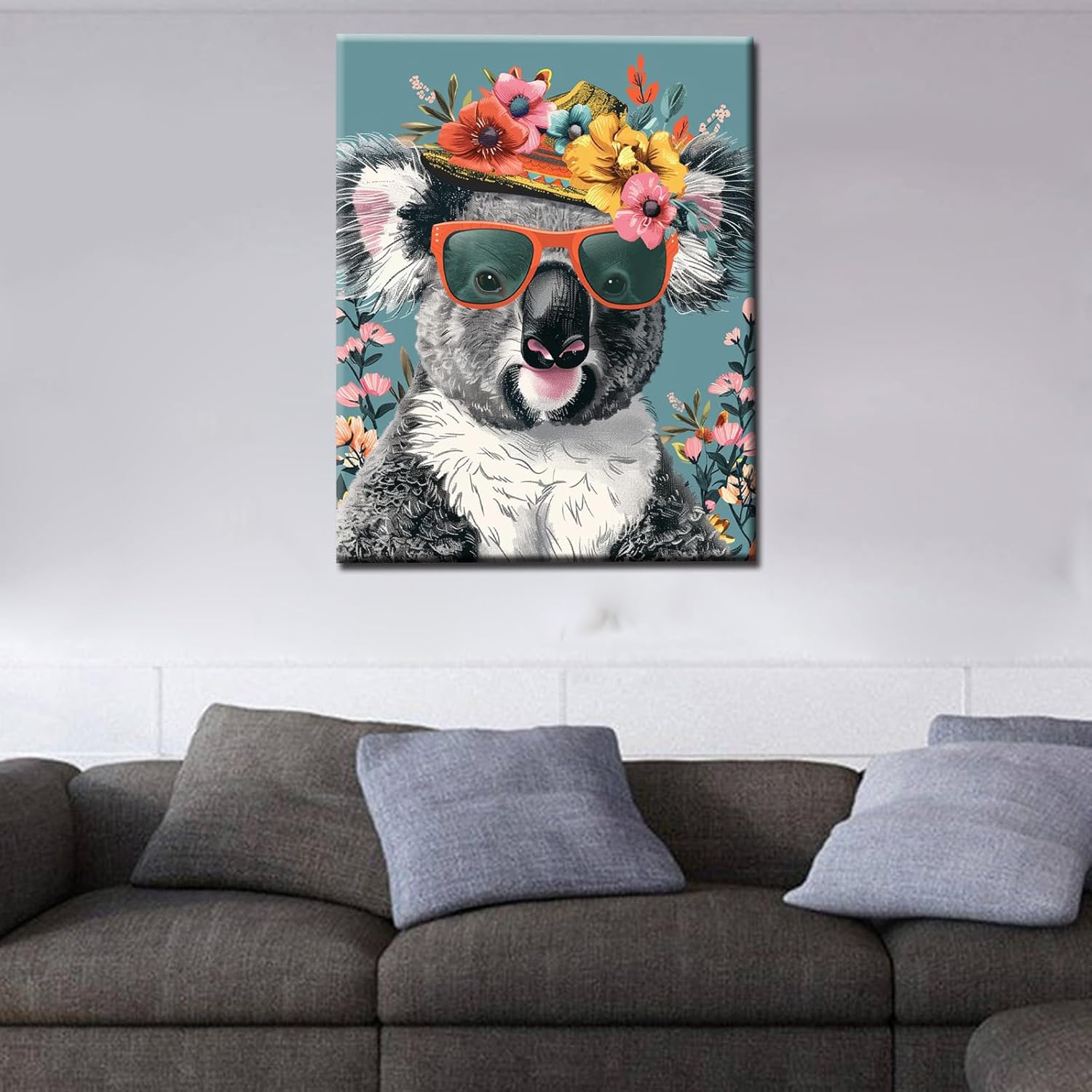 tucocoo-paint-by-numbers-koala-malen-nach-zahlen-strohhut image 2