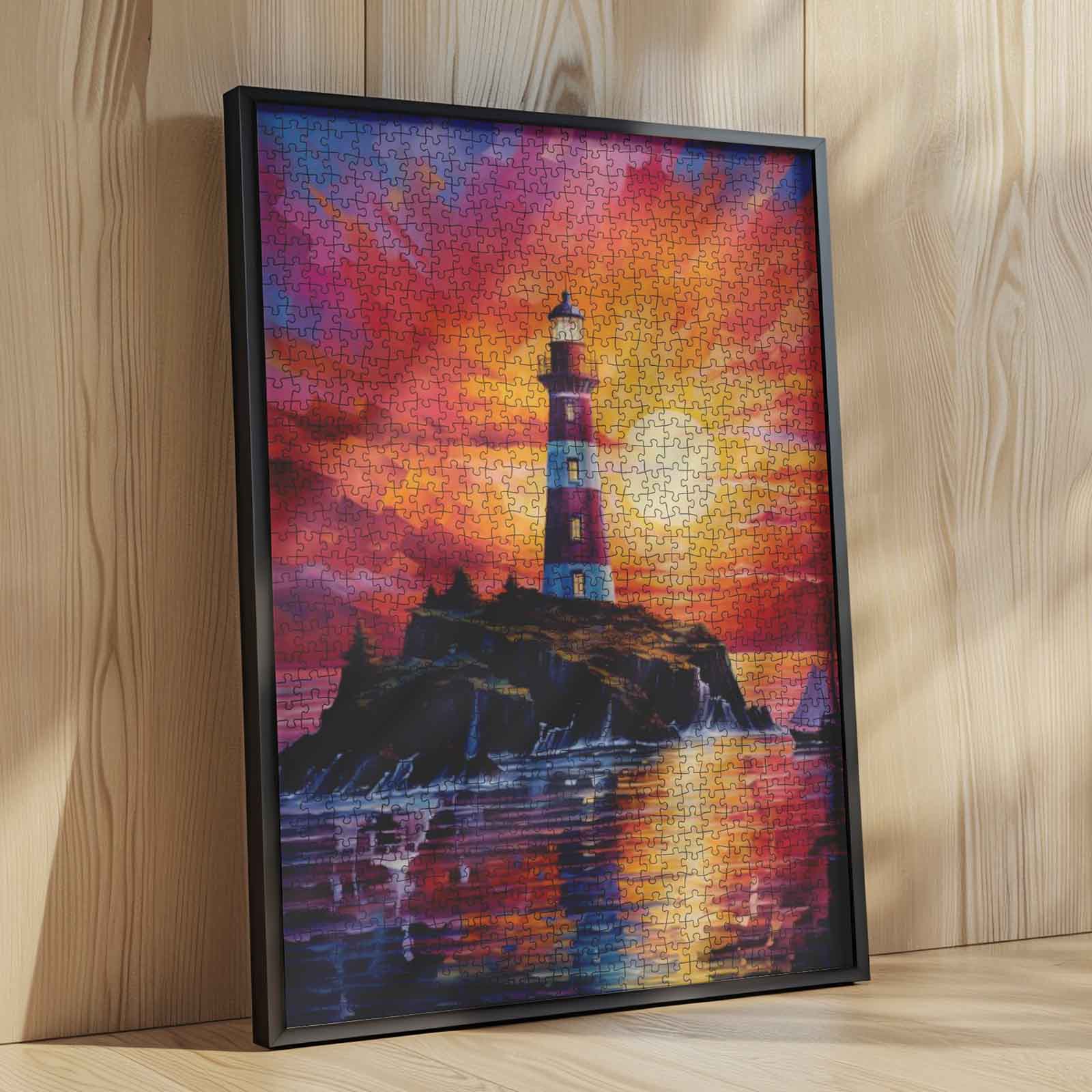 tucocoo-sunset-lighthouse-coast-puzzle-1000-teile-leuchtturm image 4